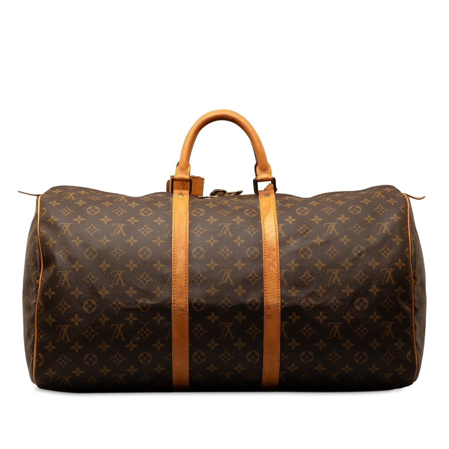 Brown Louis Vuitton Monogram Keepall 55 Travel Bag