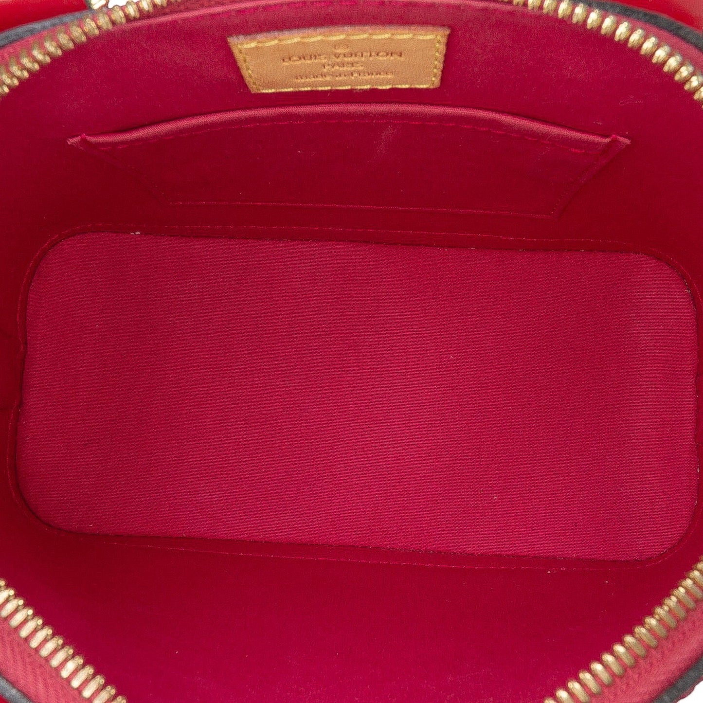 Red Louis Vuitton Monogram Vernis Alma BB Satchel