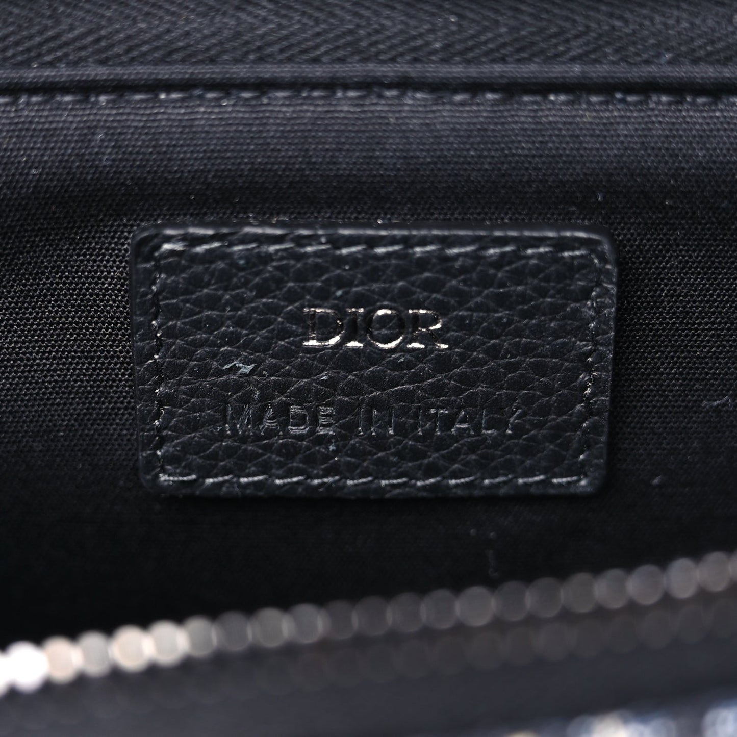 Christian Dior Oblique Arm Pouch Blue