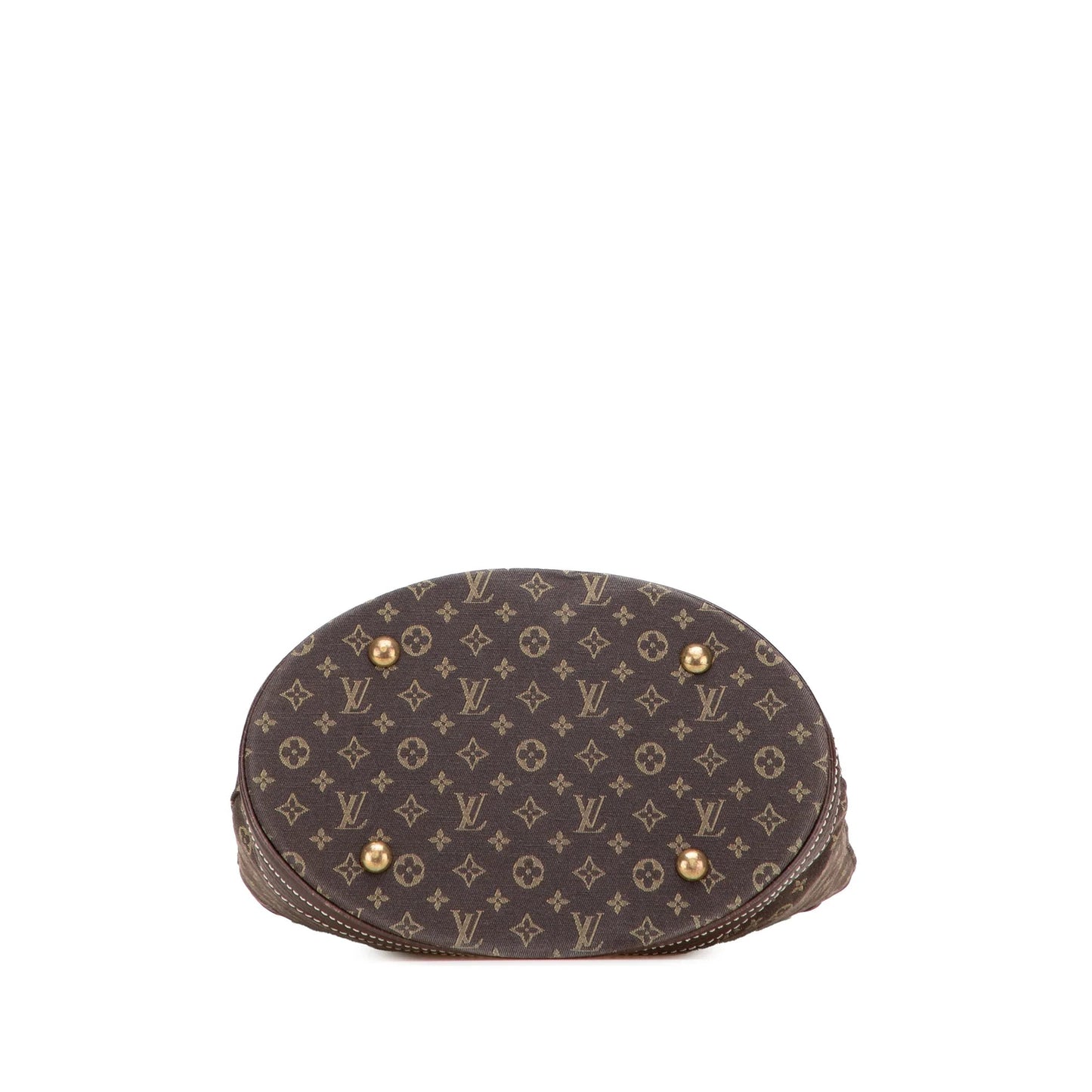 Brown Louis Vuitton Monogram Mini Lin Bucket PM