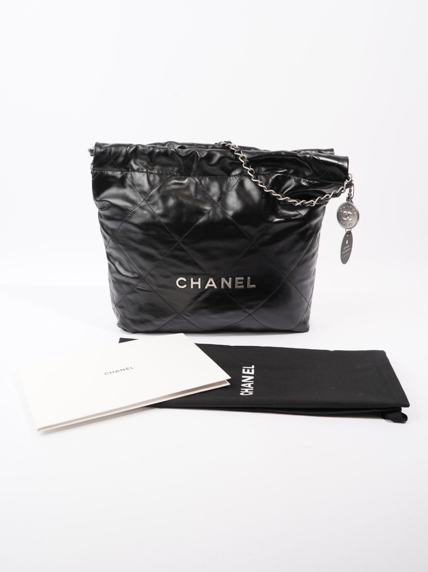 Chanel Chanel 22 Black Calfskin Leather Small