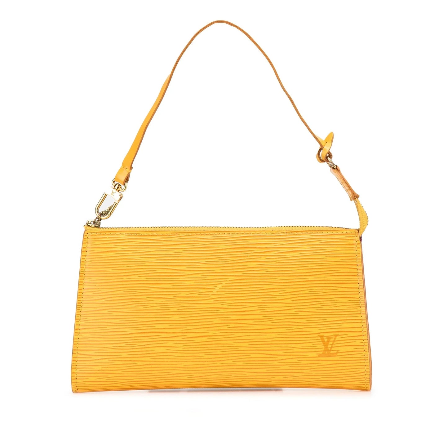 Yellow Louis Vuitton Epi Pochette Accessoires Shoulder Bag