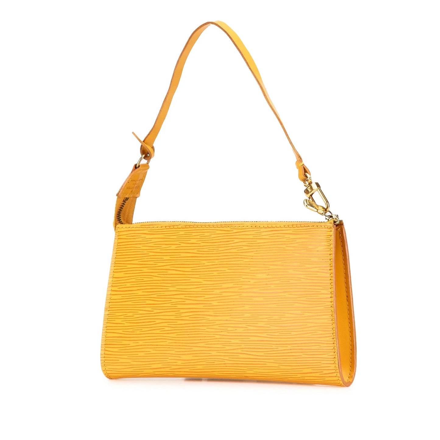 Yellow Louis Vuitton Epi Pochette Accessoires Shoulder Bag