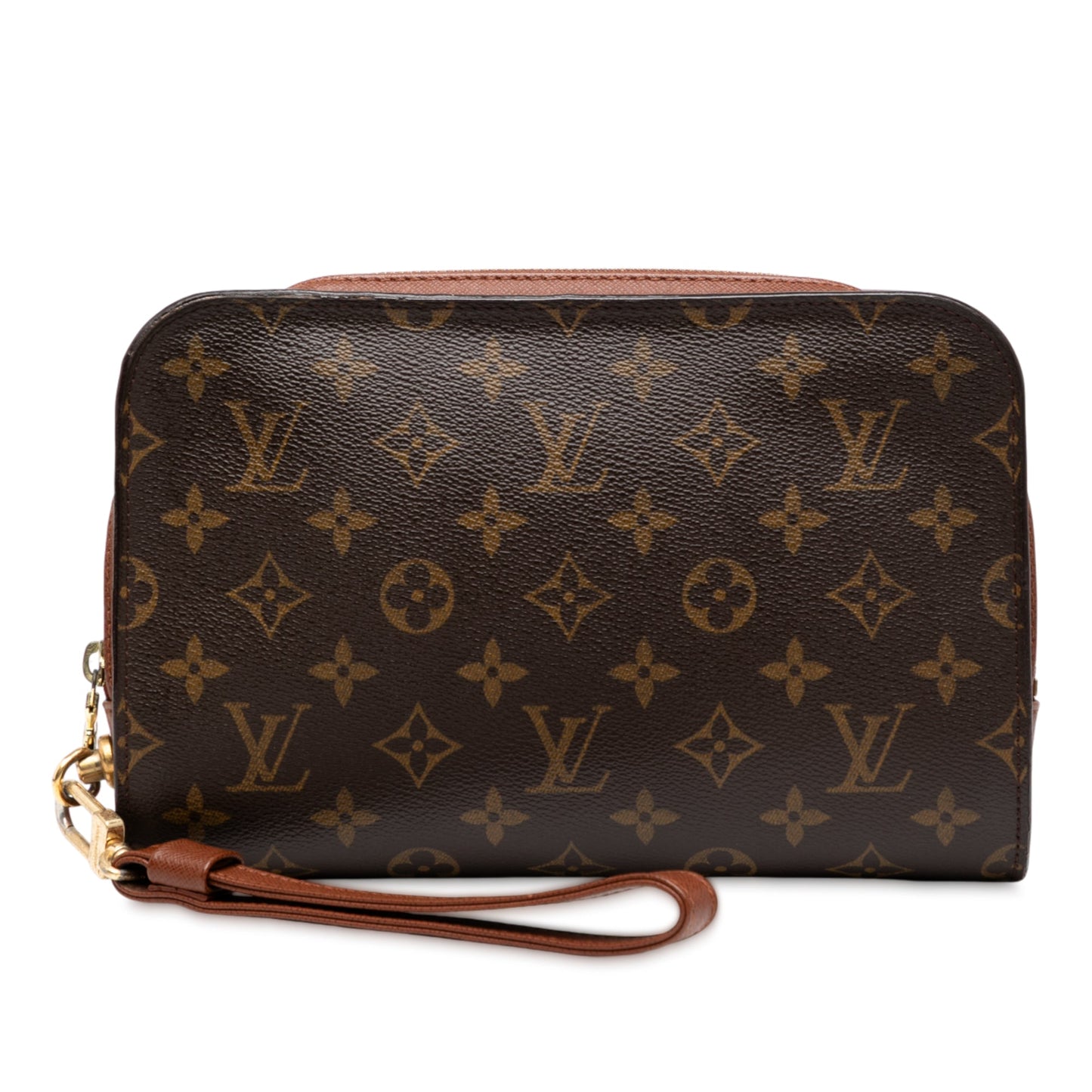 Brown Louis Vuitton Monogram Orsay Clutch Bag