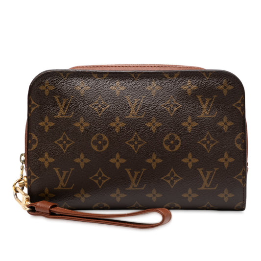 Brown Louis Vuitton Monogram Orsay Clutch Bag