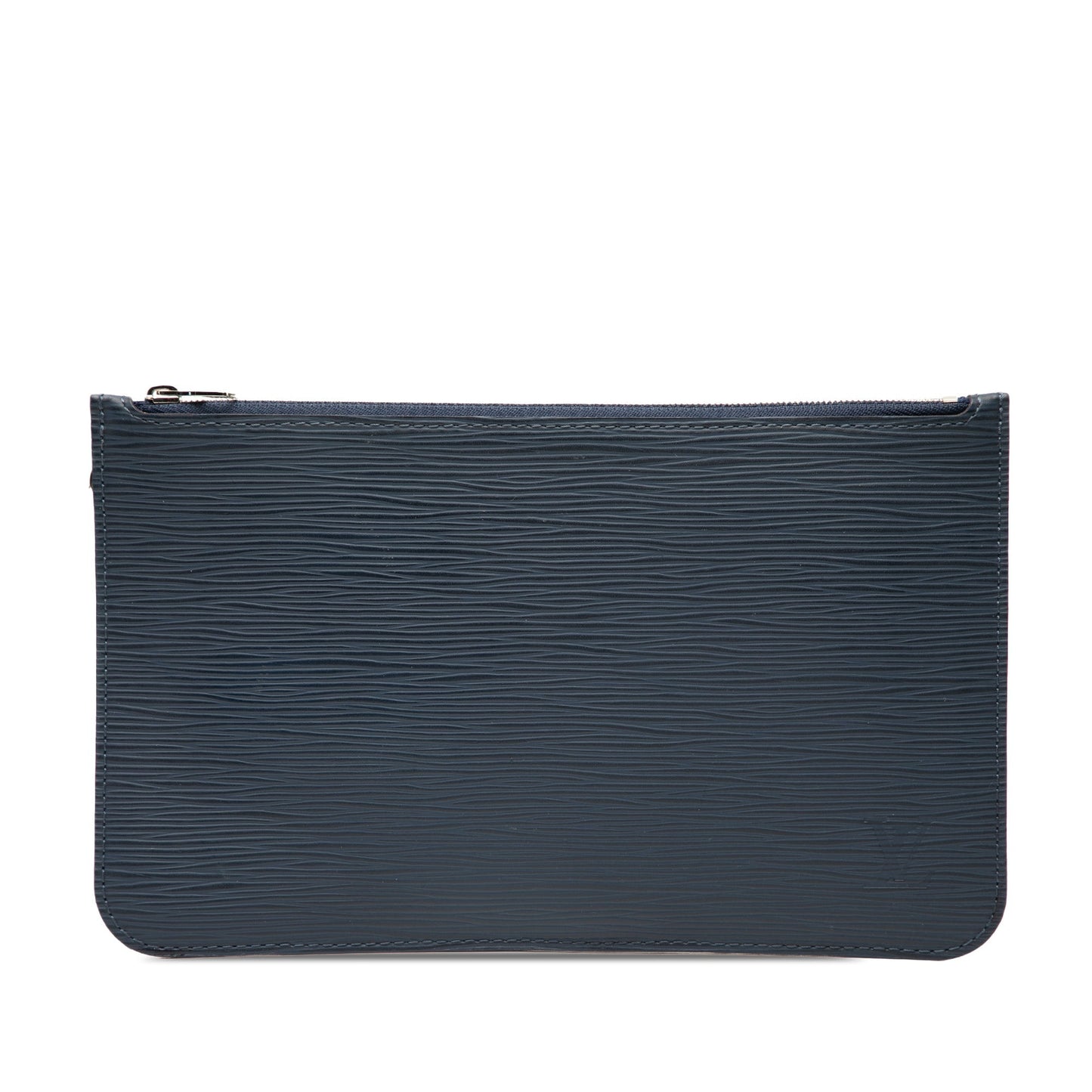 Blue Louis Vuitton Epi Neverfull Pouch