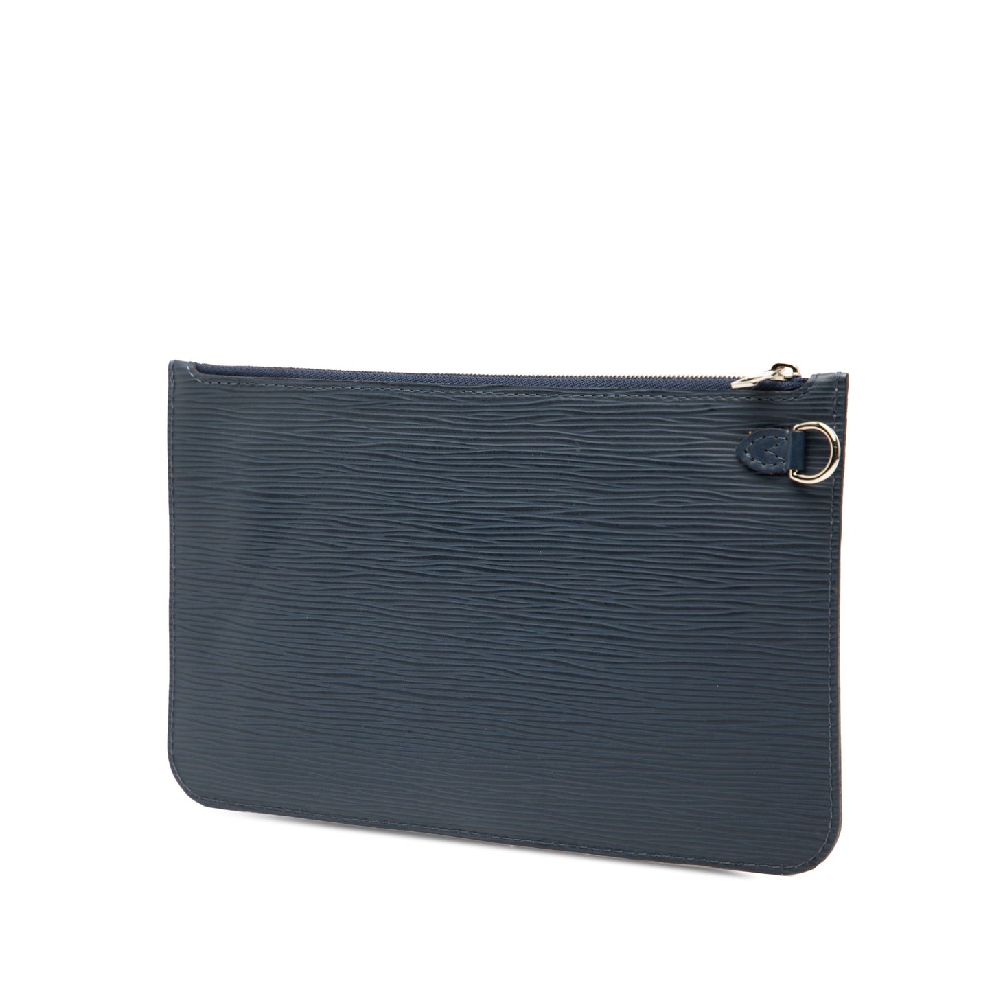Blue Louis Vuitton Epi Neverfull Pouch