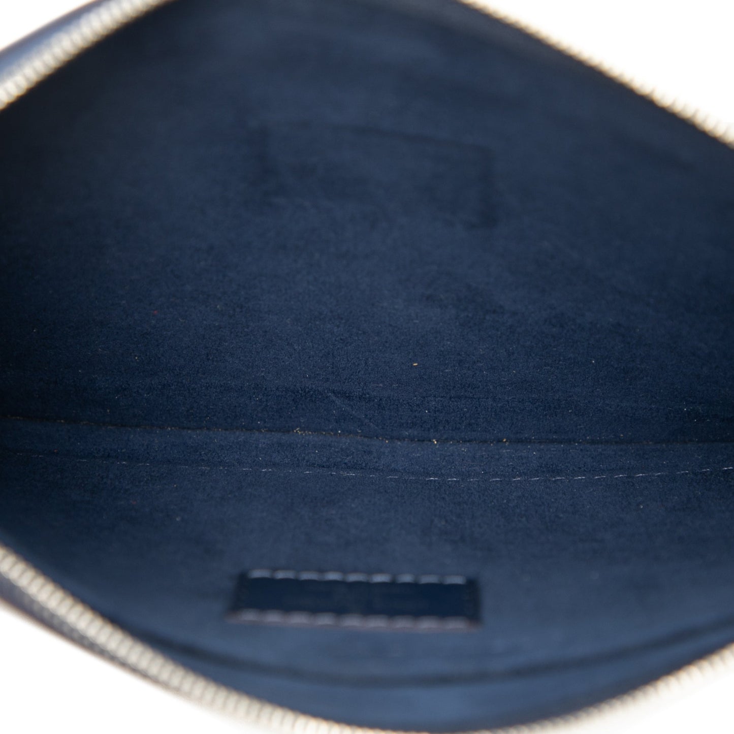 Blue Louis Vuitton Epi Neverfull Pouch