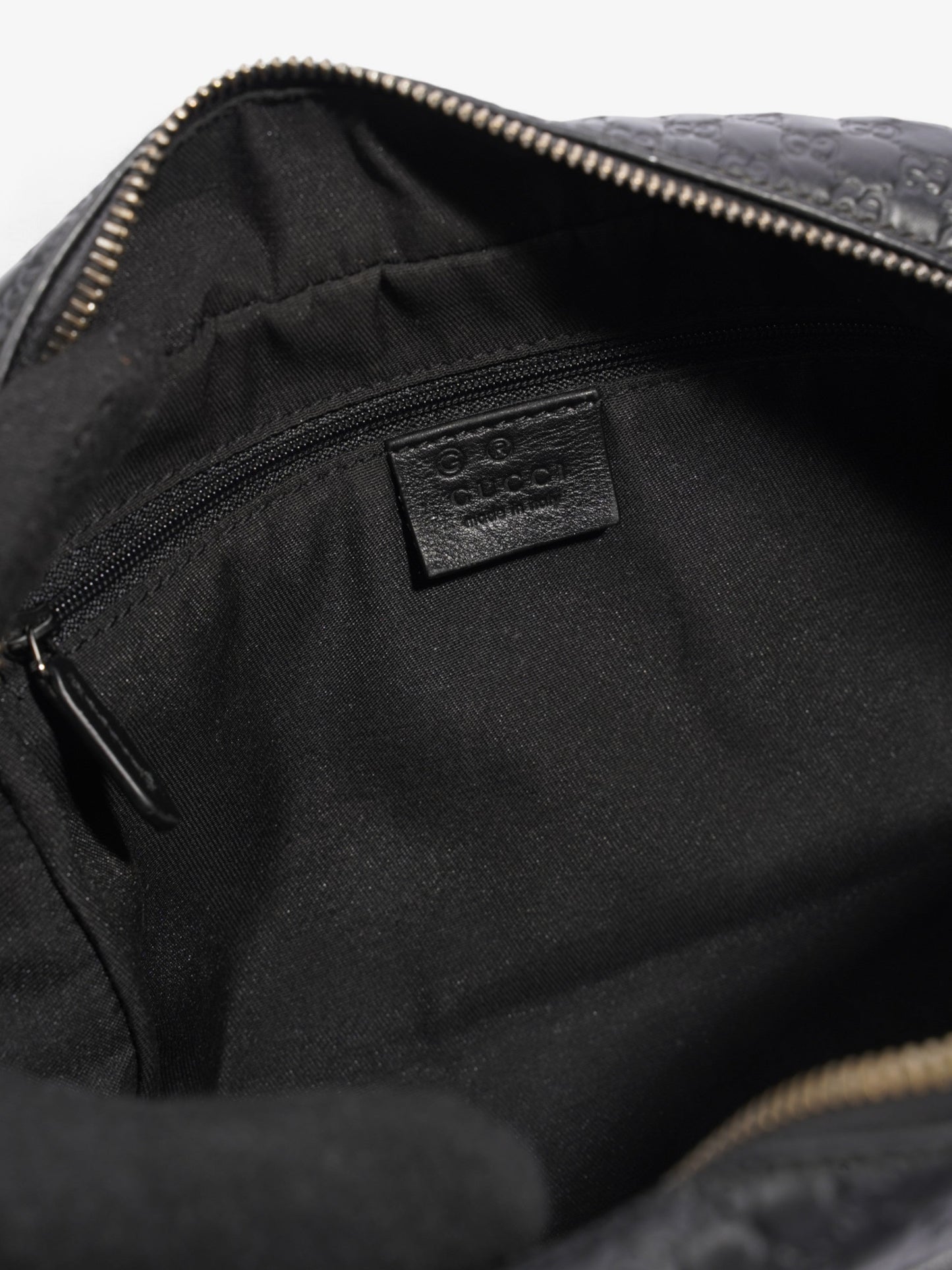 Gucci Washbag Black Leather