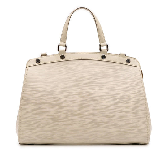 Beige Louis Vuitton Epi Brea MM Handbag