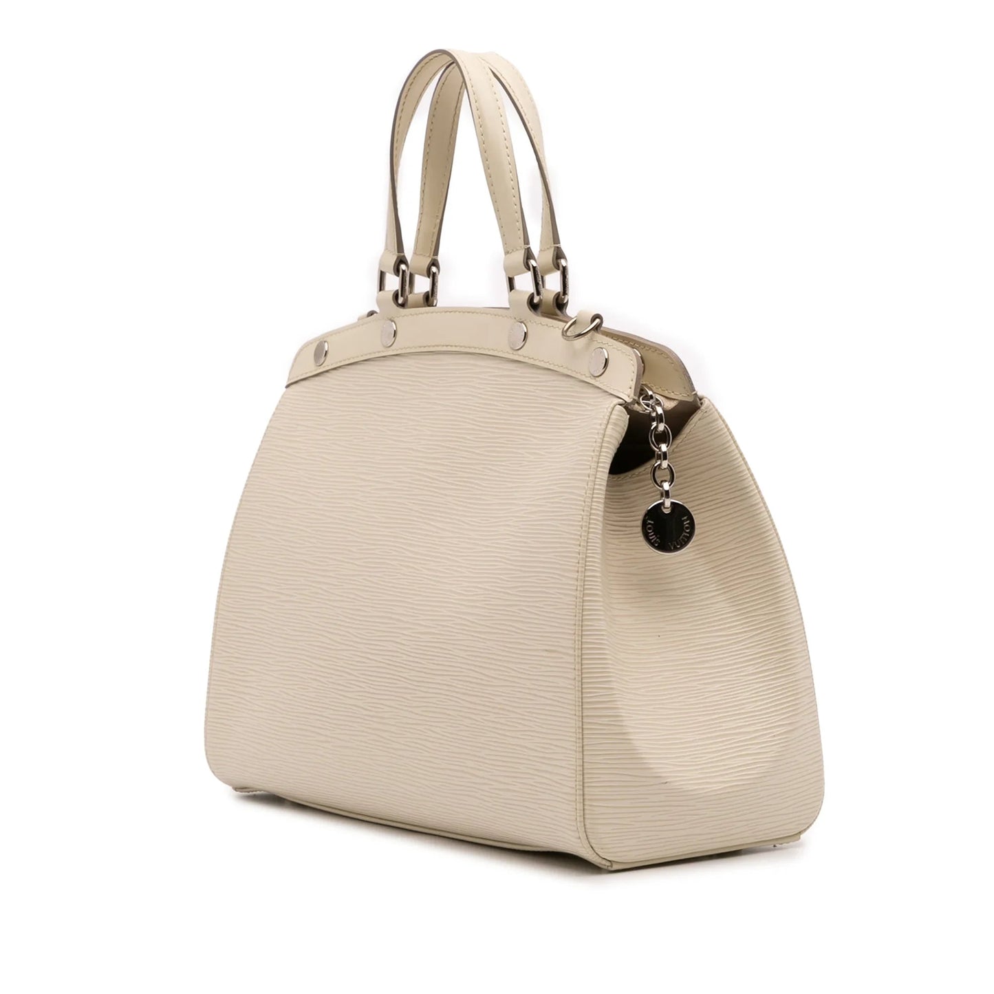 Beige Louis Vuitton Epi Brea MM Handbag