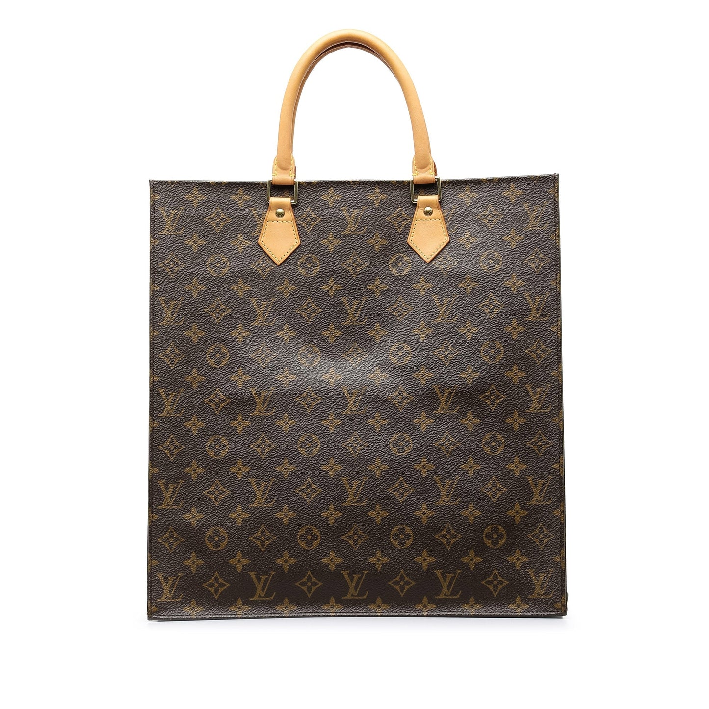 Brown Louis Vuitton Monogram Sac Plat Tote Bag