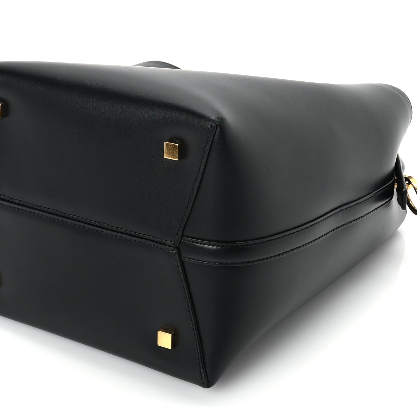 Saint Laurent Shiny Calfskin Le 37 Small Bucket Bag  Black