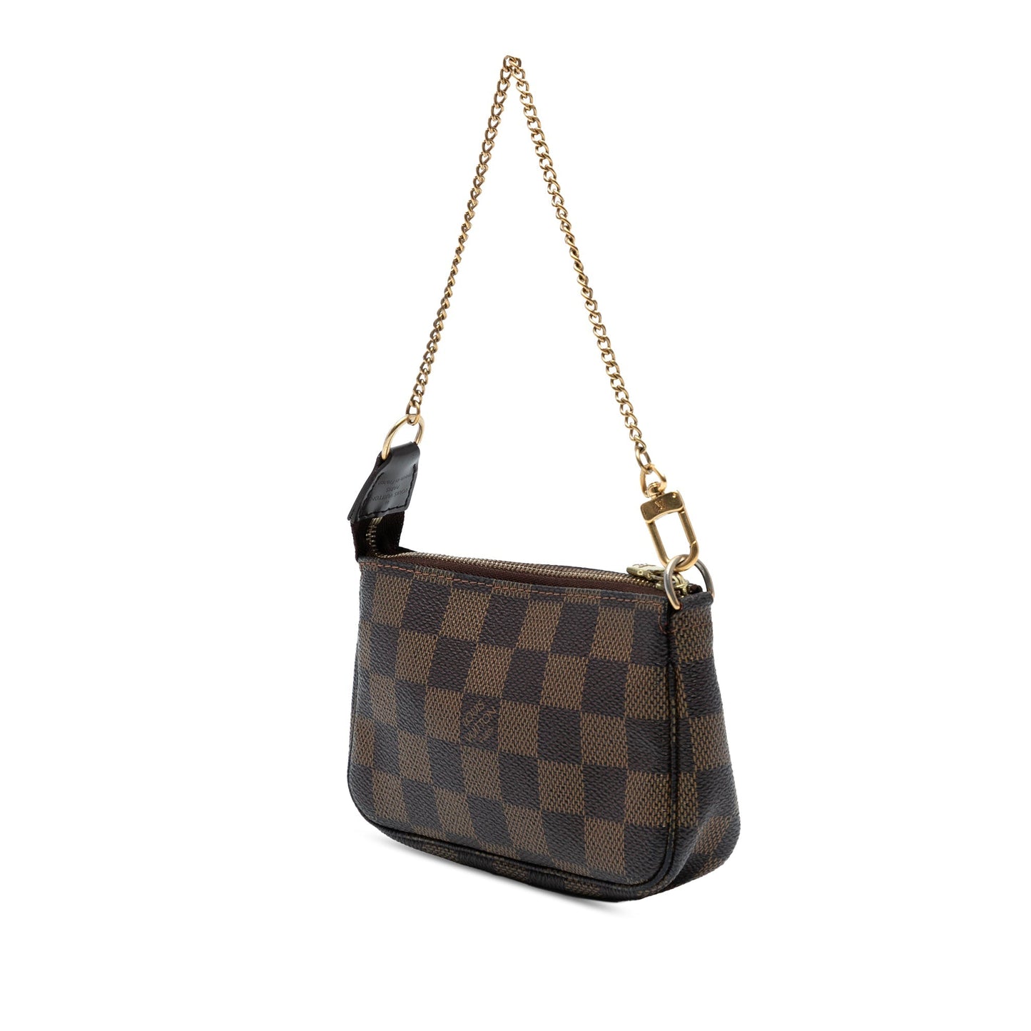 Brown Louis Vuitton Damier Ebene Mini Pochette Accessoires Handbag