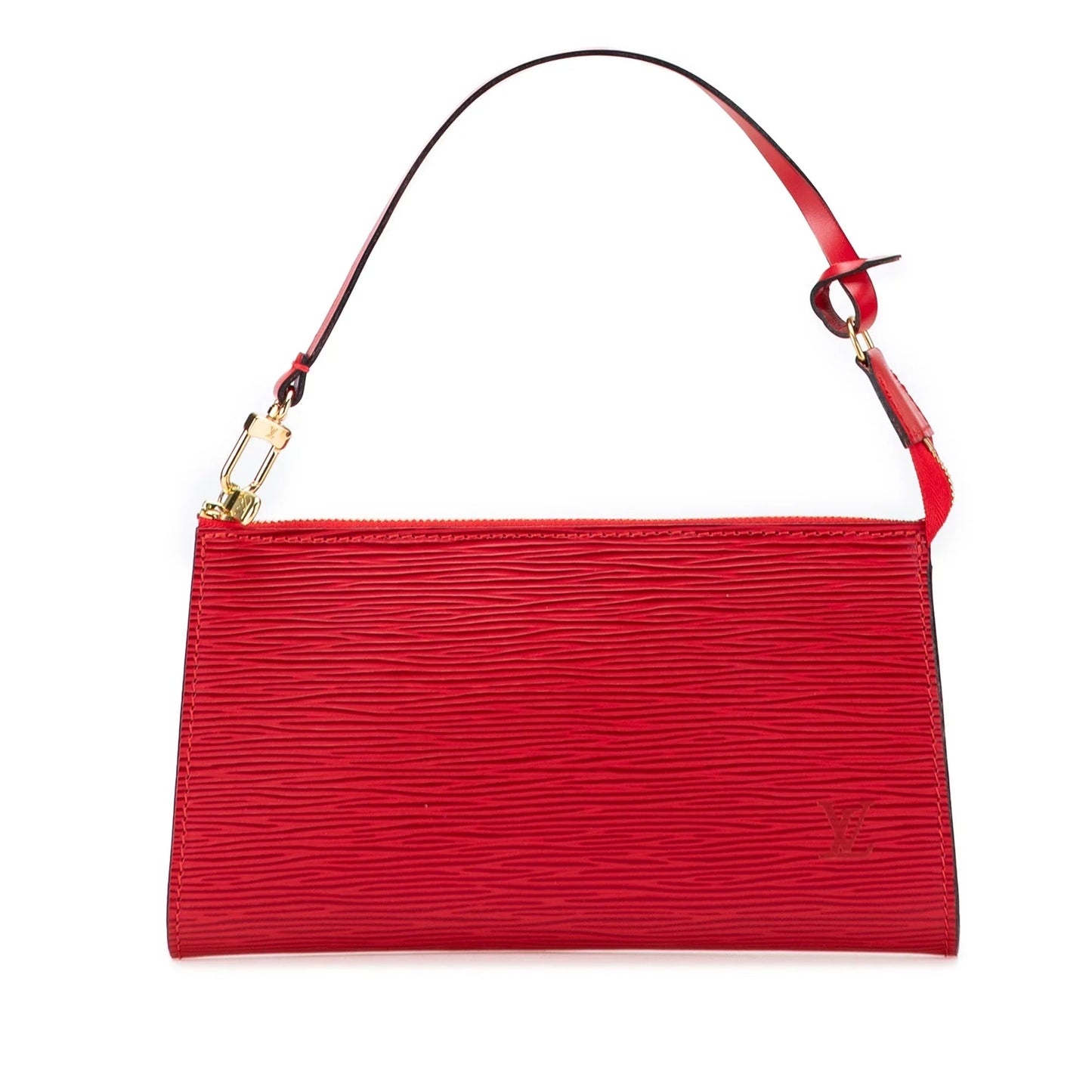 Red Louis Vuitton Epi Pochette Accessoires Shoulder Bag