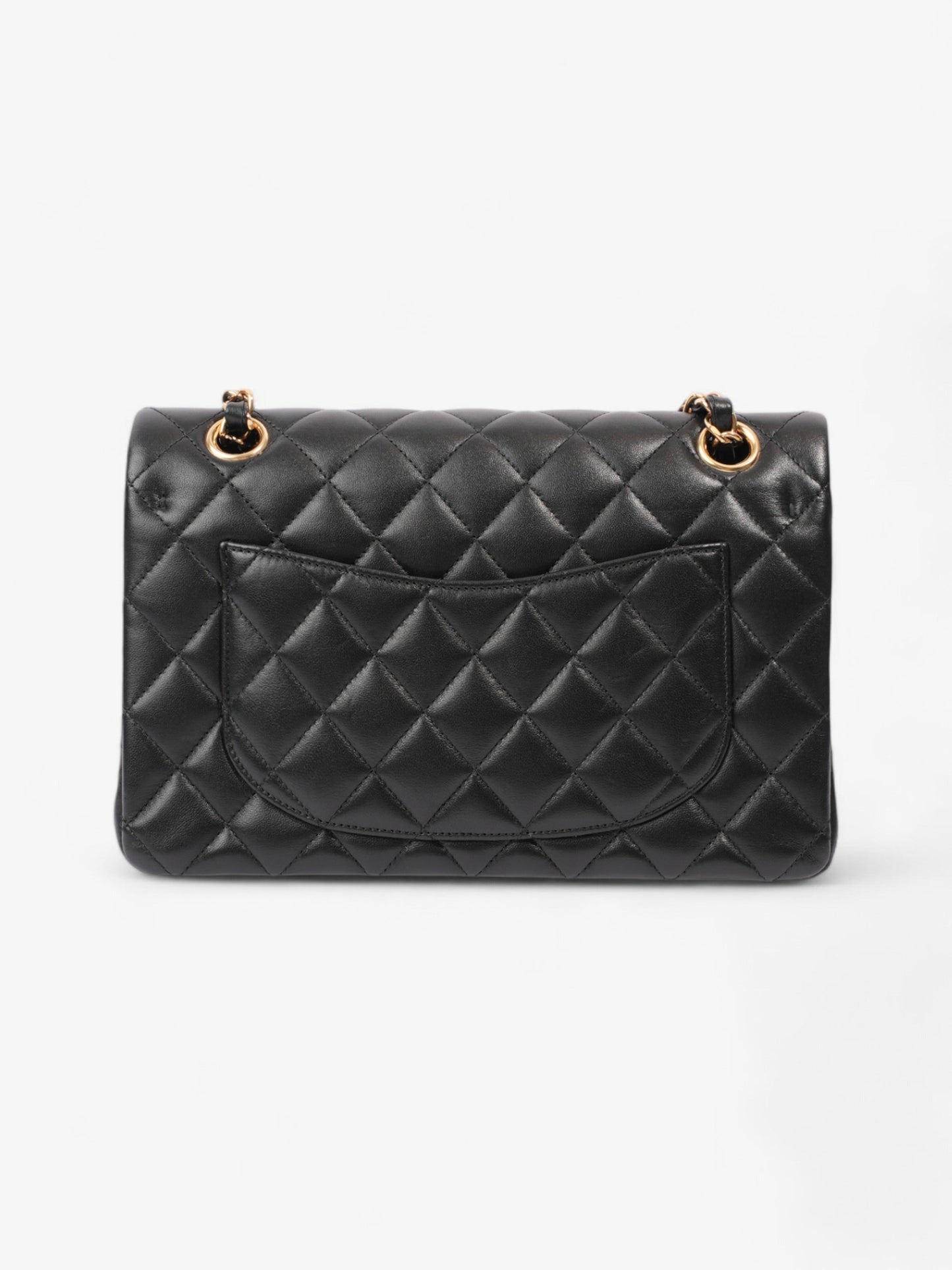 Chanel Classic Double Flap Black Lambskin Leather Small