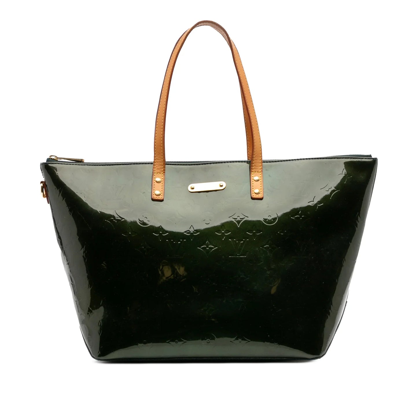 Green Louis Vuitton Monogram Vernis Bellevue GM Handbag