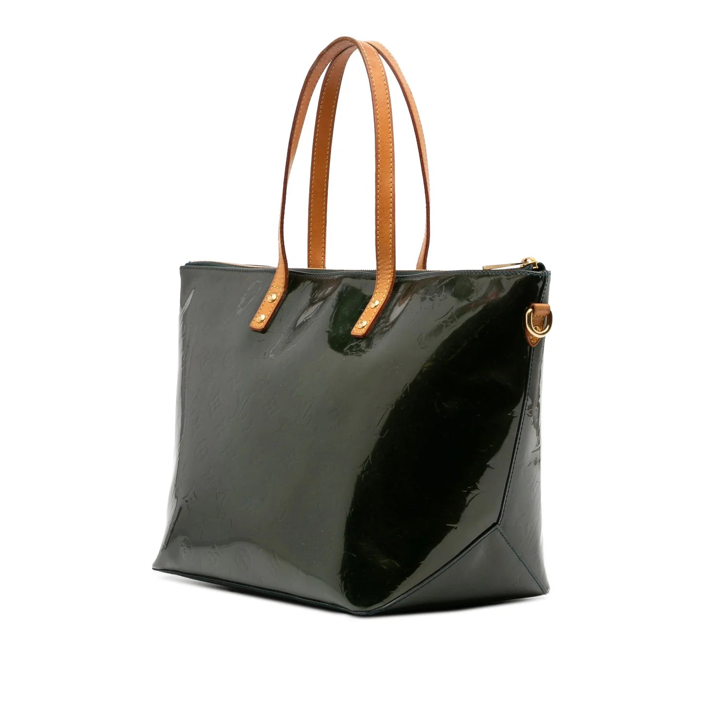 Green Louis Vuitton Monogram Vernis Bellevue GM Handbag