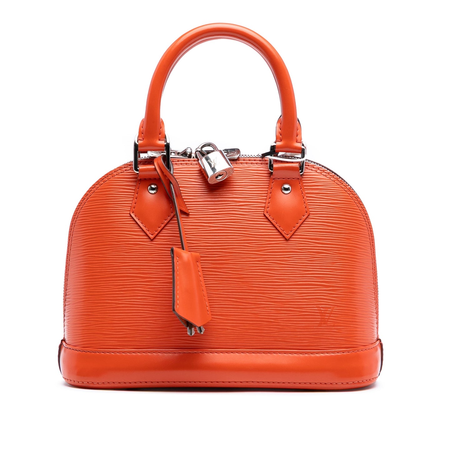 Orange Louis Vuitton Epi Alma BB Satchel