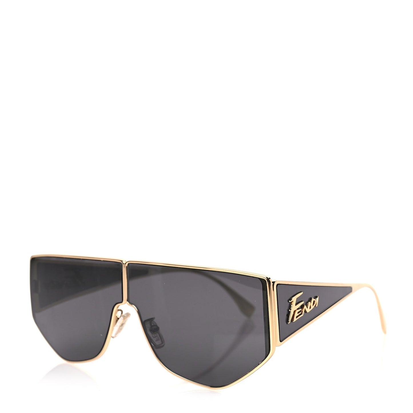 Fendi Metal Disco Geometric Sunglasses FE 40051/U Gold