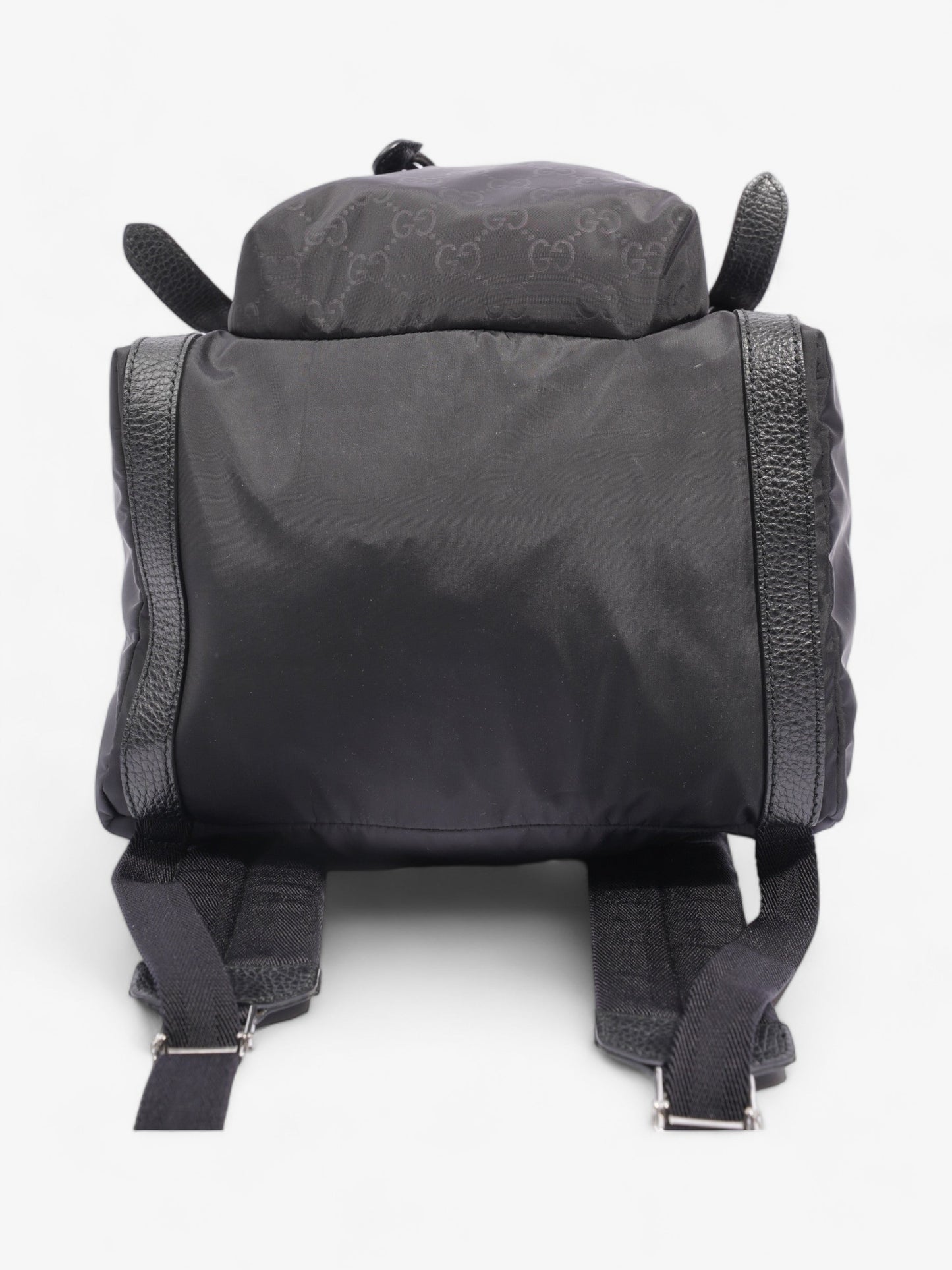 Gucci Travel Drawstring Rucksack Black GG Supreme Nylon