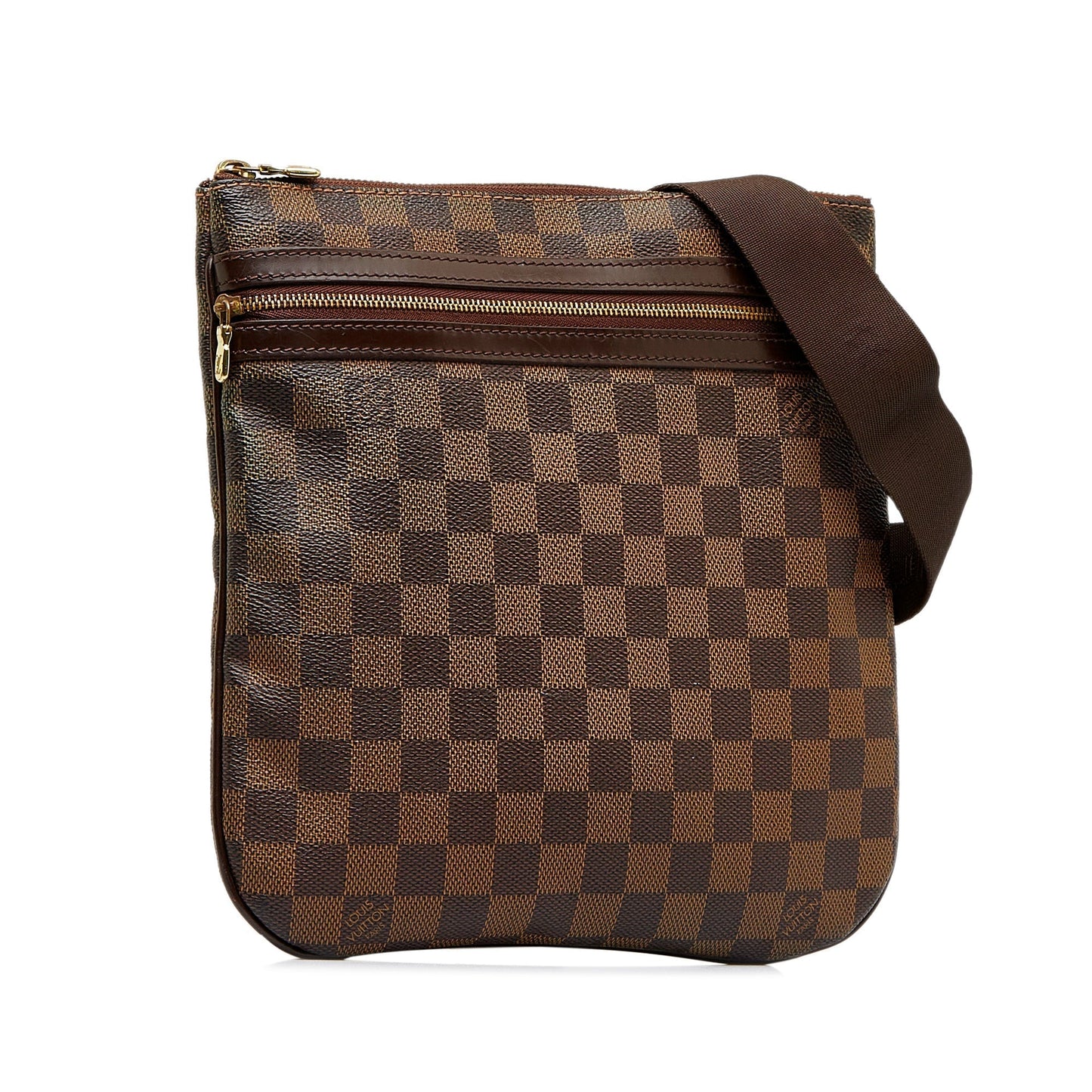 LOUIS VUITTON Damier Ebene Pochette Bosphore Crossbody Bag