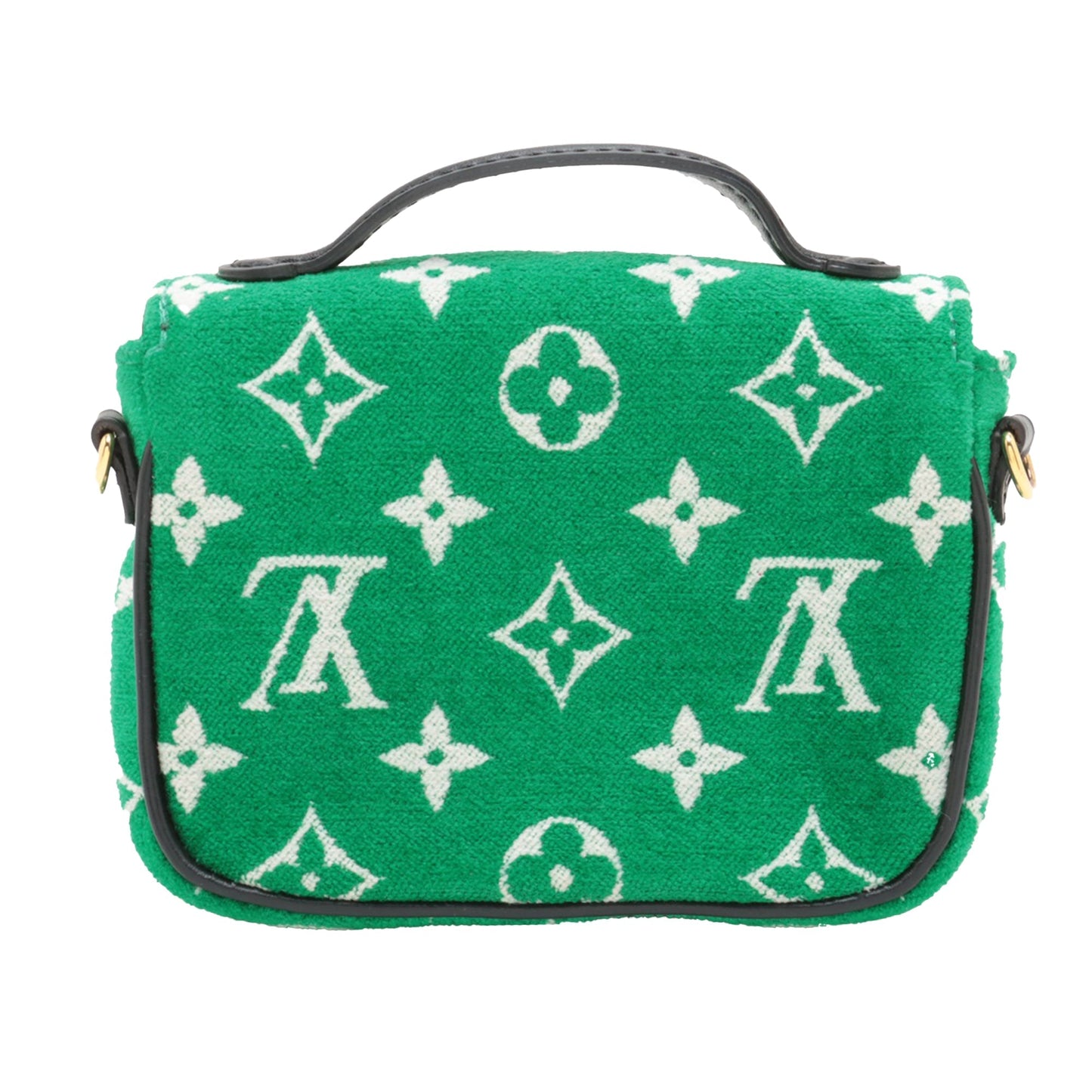 Green Louis Vuitton Monogram Jacquard Velvet Micro Metis Satchel