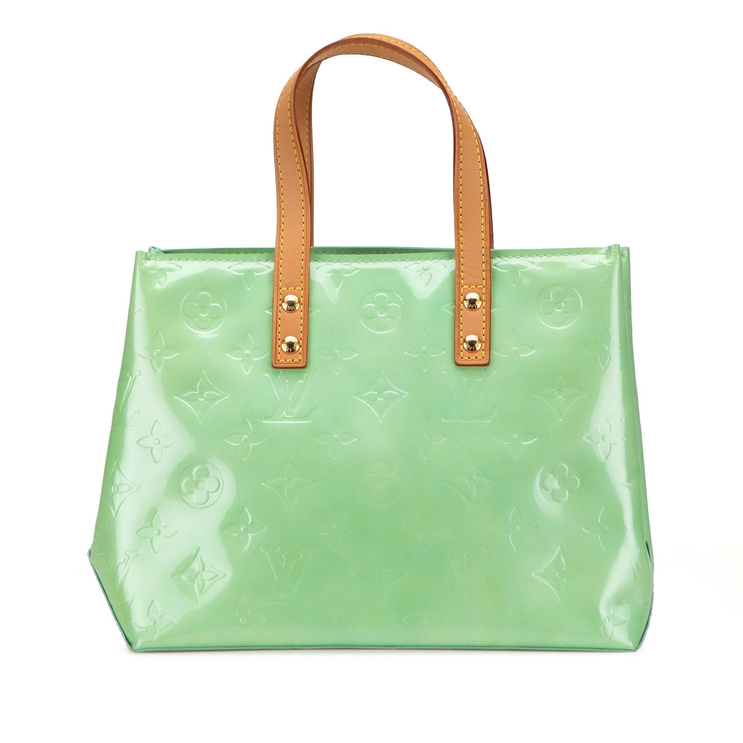 Green Louis Vuitton Monogram Vernis Reade PM Handbag