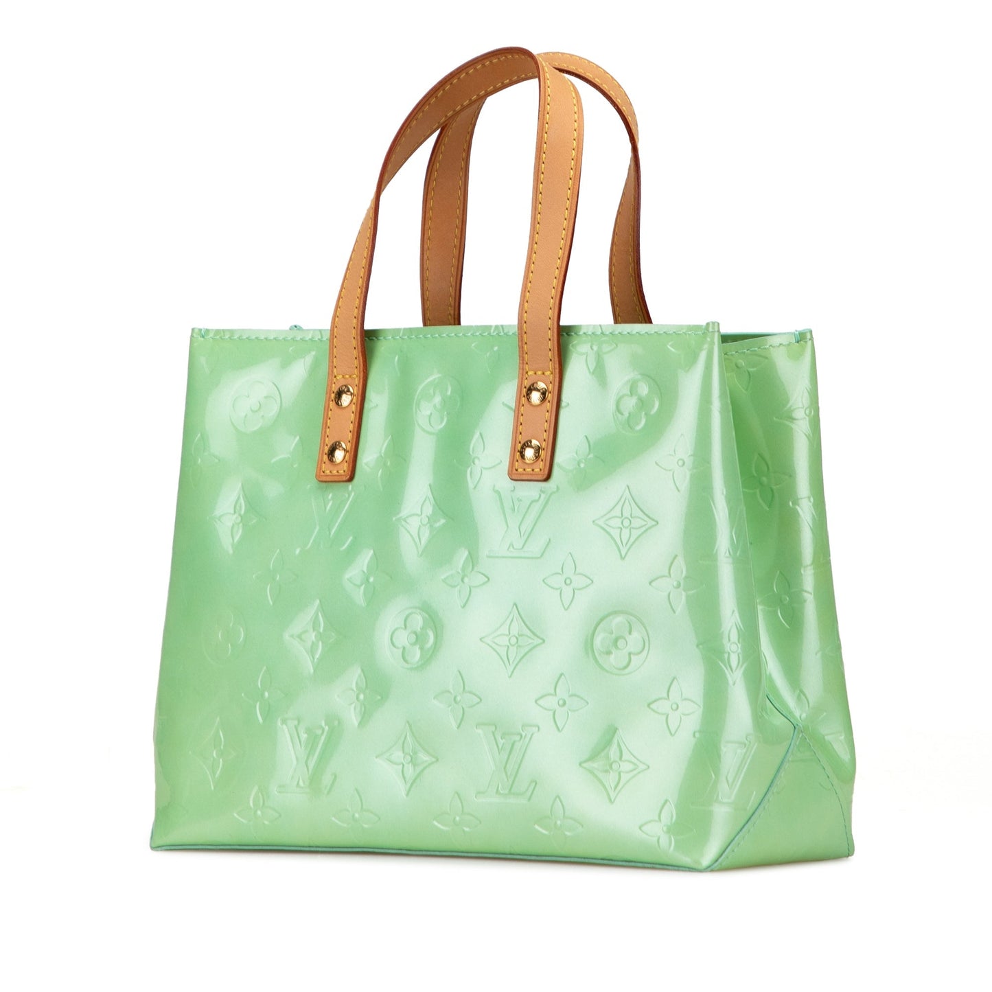 Green Louis Vuitton Monogram Vernis Reade PM Handbag