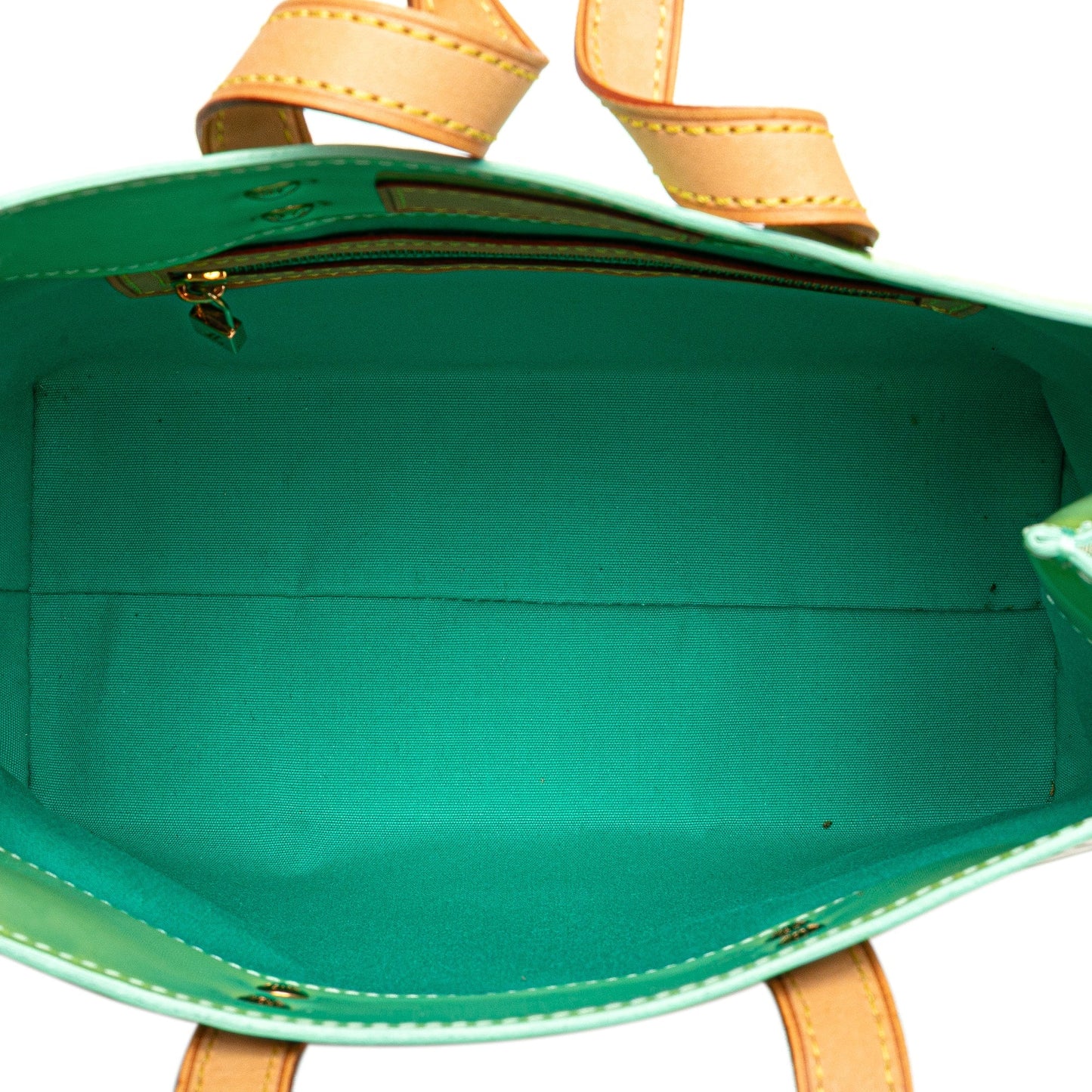 Green Louis Vuitton Monogram Vernis Reade PM Handbag