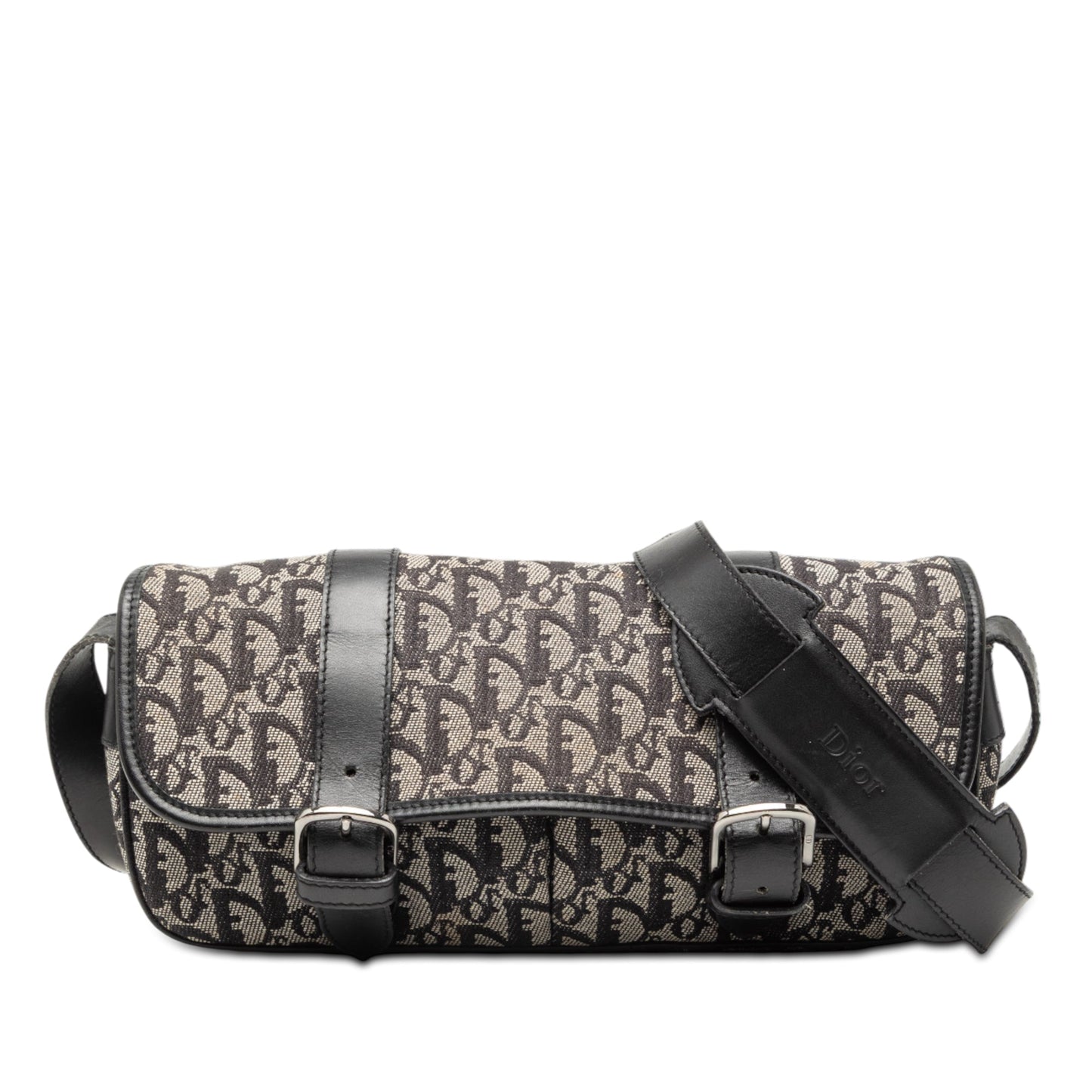 Black Dior Diorissimo Trotter Canvas Crossbody