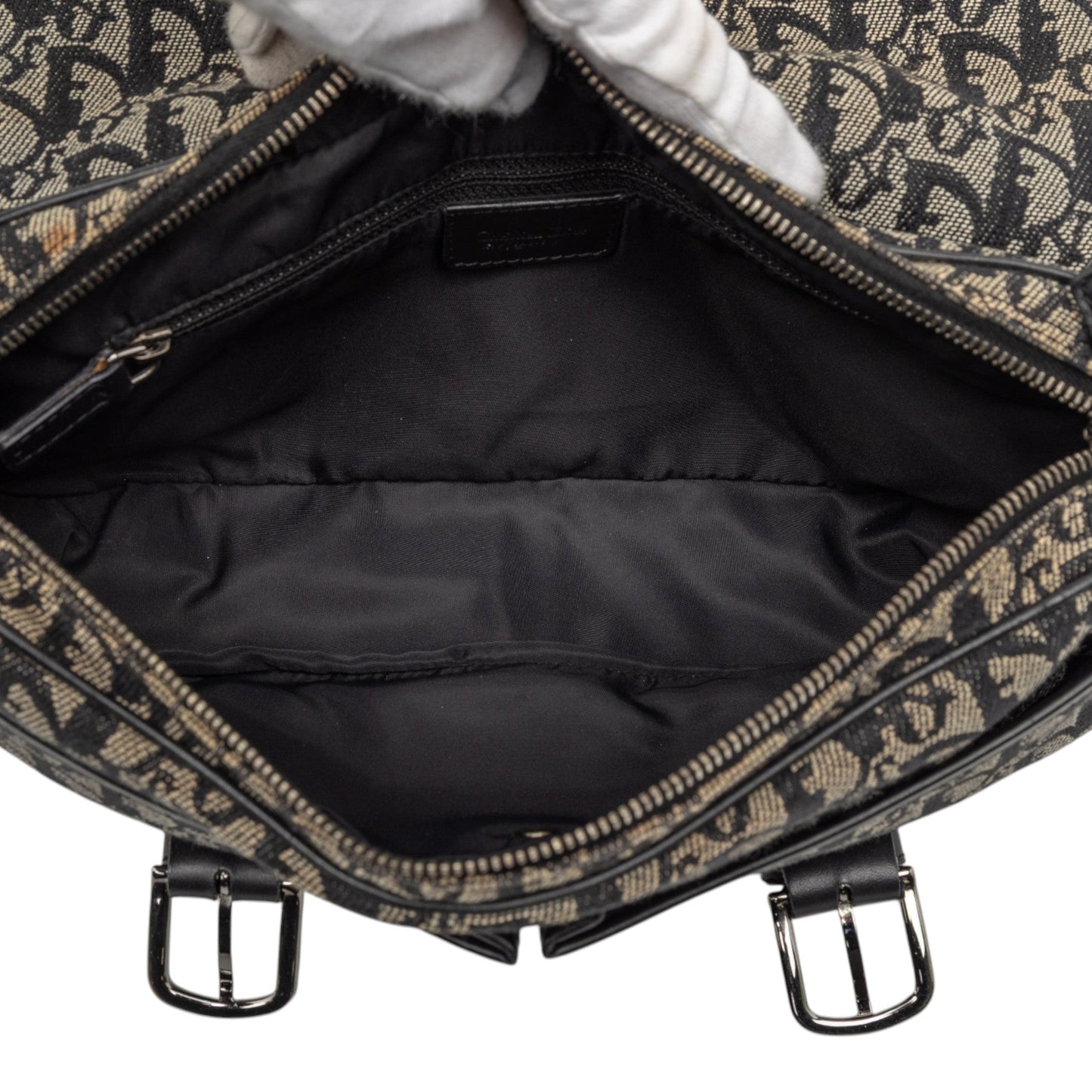 Black Dior Diorissimo Trotter Canvas Crossbody