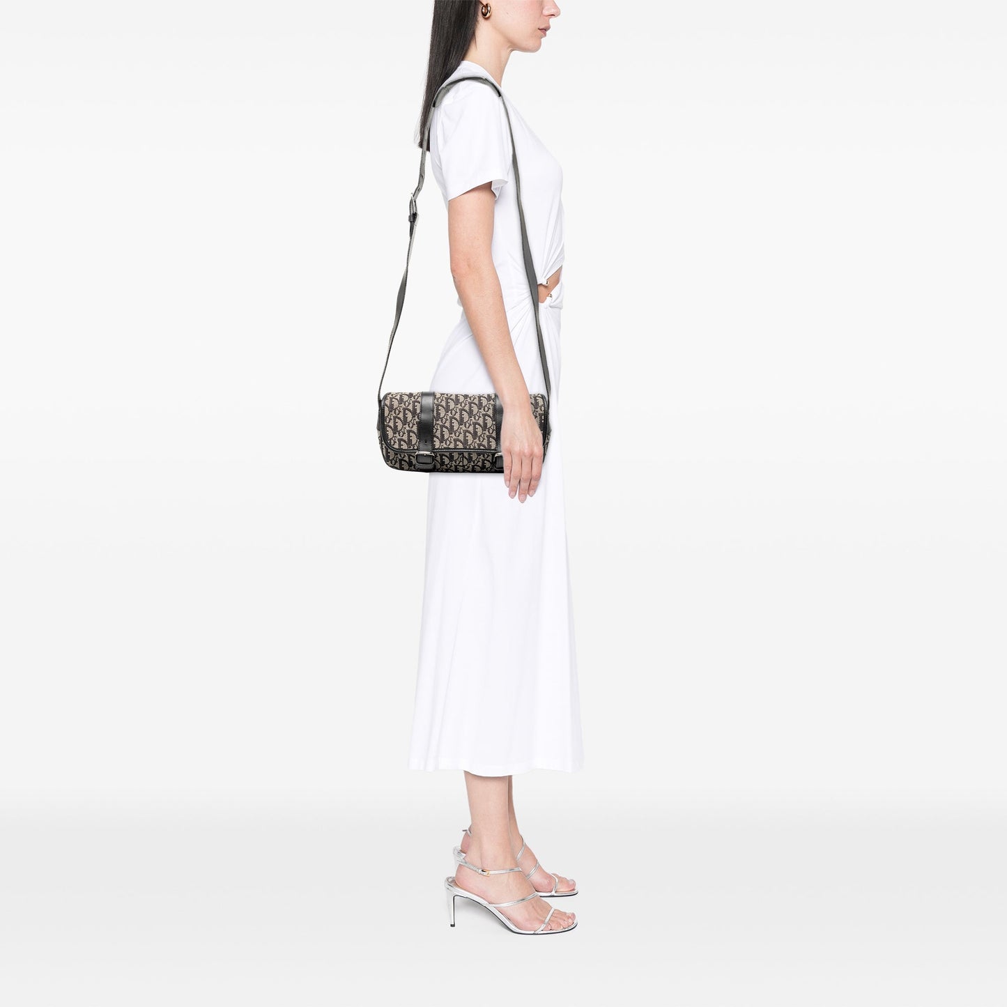 Black Dior Diorissimo Trotter Canvas Crossbody