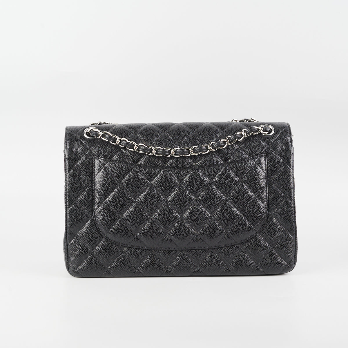 Chanel Classic Flap Jumbo Black Caviar SHW