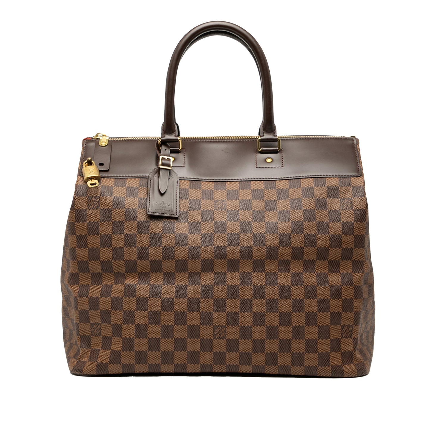 Brown Louis Vuitton Damier Ebene Greenwich PM Travel Bag