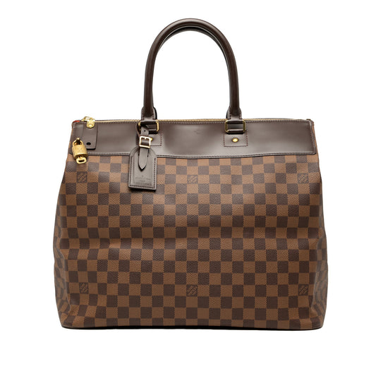 Brown Louis Vuitton Damier Ebene Greenwich PM Travel Bag