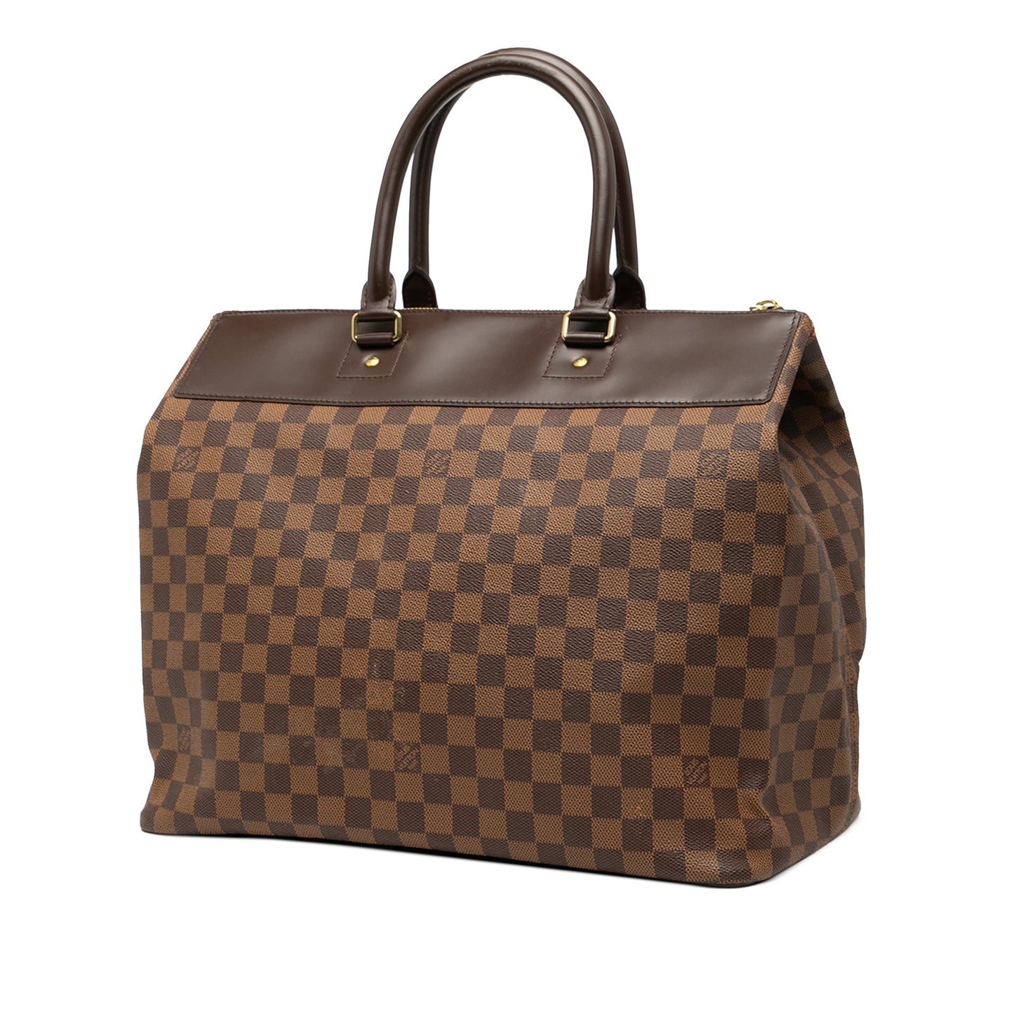 Brown Louis Vuitton Damier Ebene Greenwich PM Travel Bag