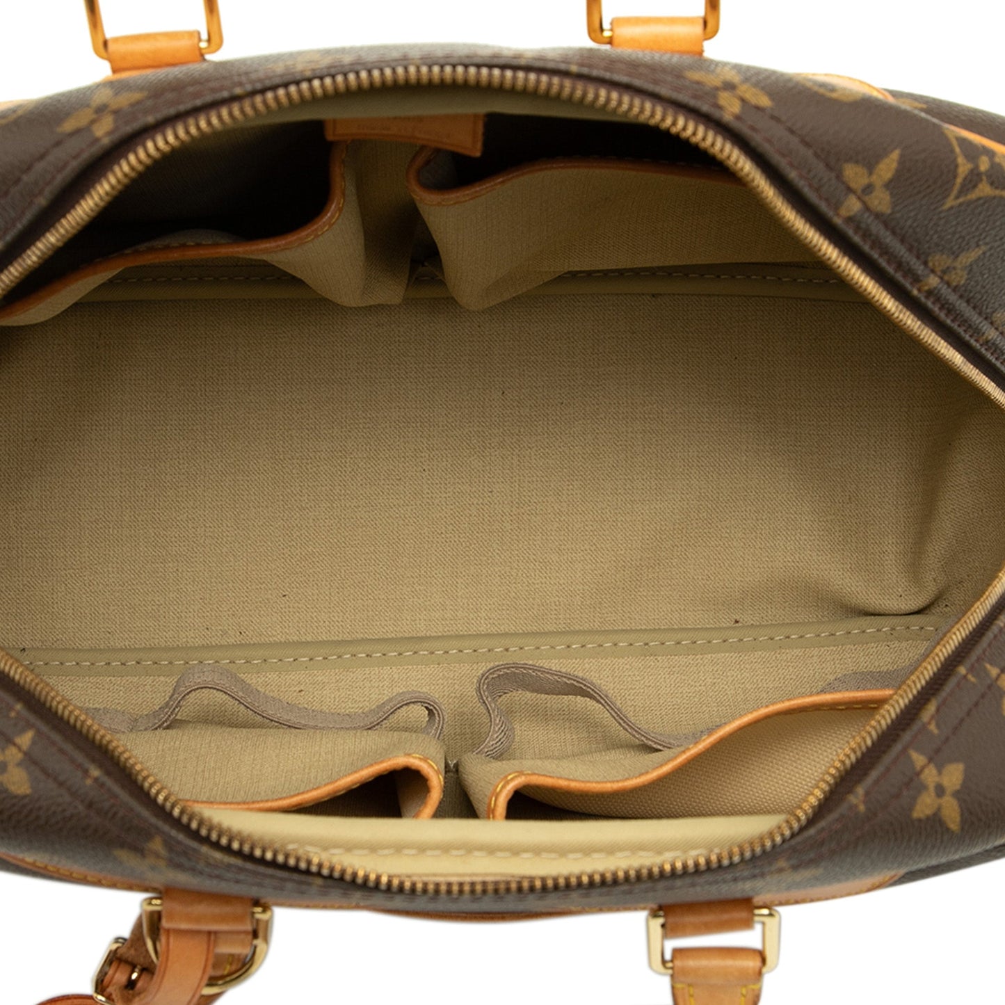 Brown Louis Vuitton Monogram Deauville Handbag