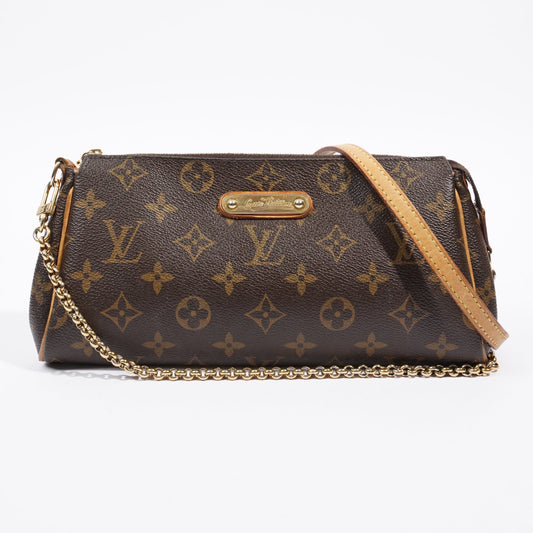 Louis Vuitton Eva Clutch Monogram Coated Canvas