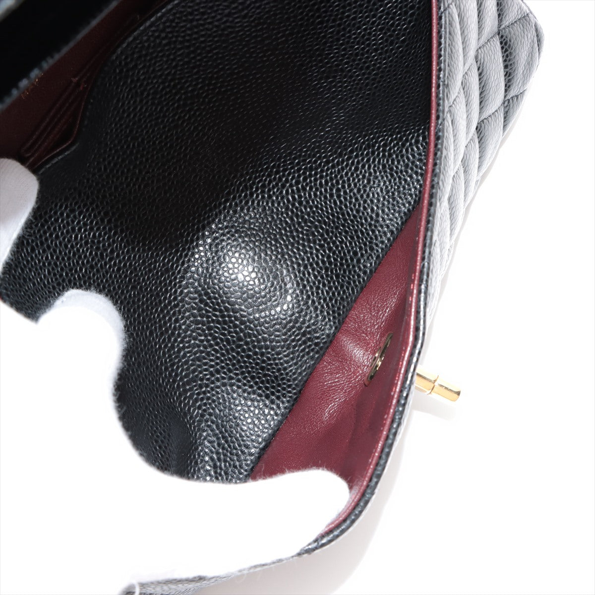 Chanel Classic Flap Medium/Large Caviar Black- Series 30