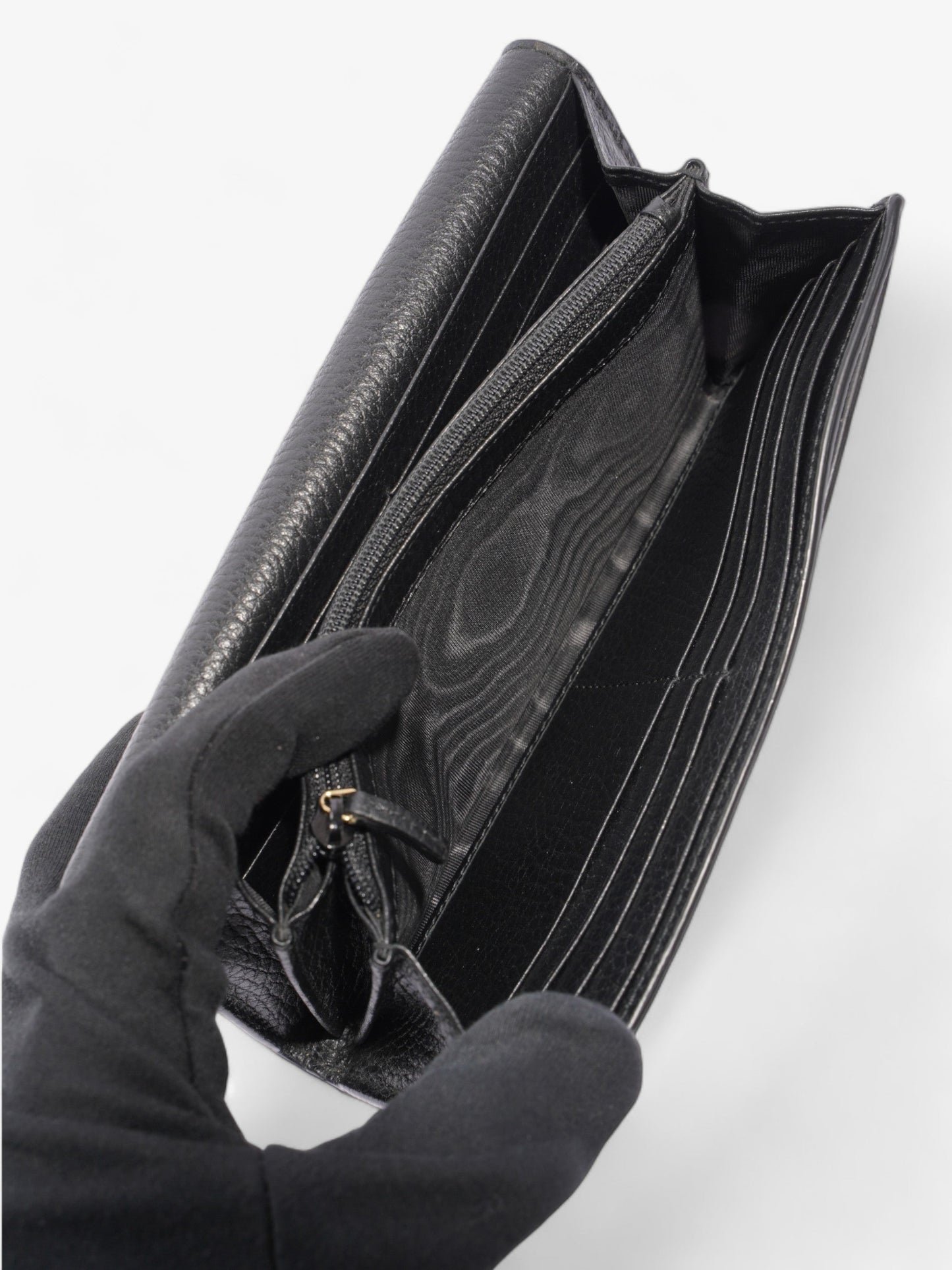 Gucci GG Supreme Wallet Black / Supreme Leather