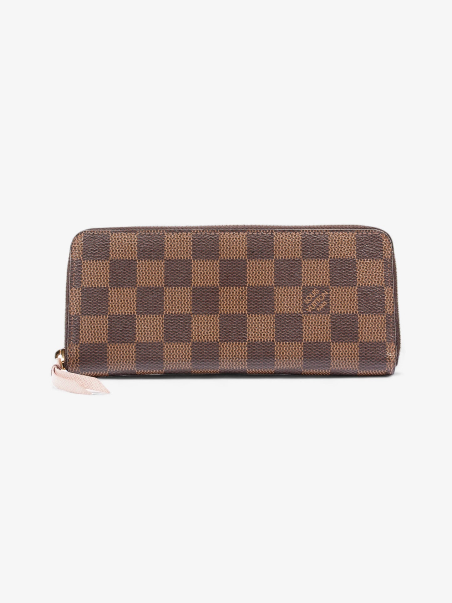 Louis Vuitton Clemence Damier Ebene / Rose Ballerine Coated Canvas
