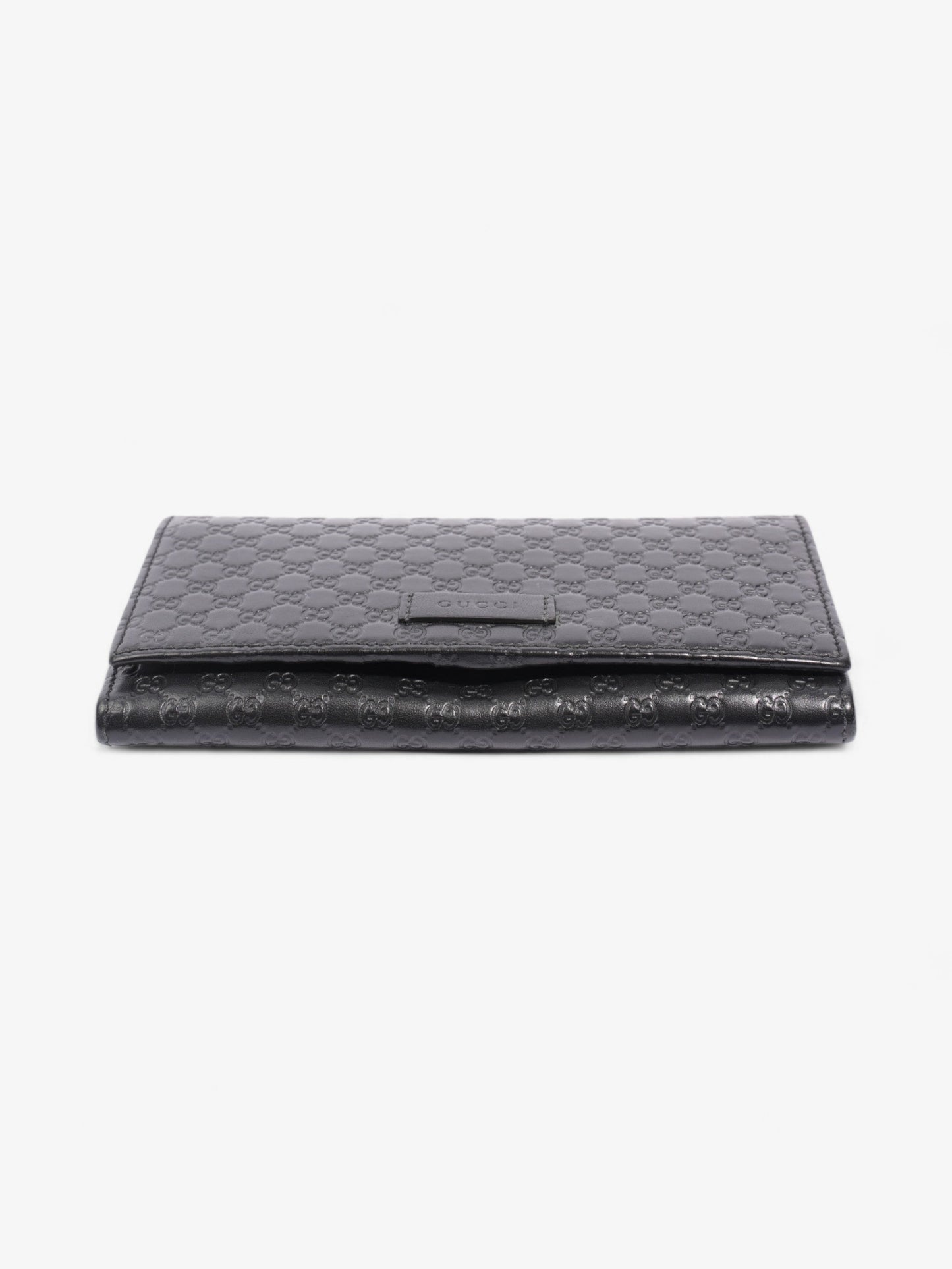 Gucci Bifold Microguccissima Wallet Black Leather