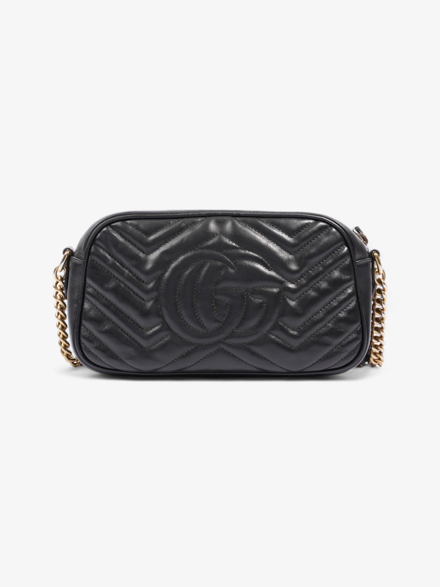 Gucci GG Marmont Black Matelasse Leather Small