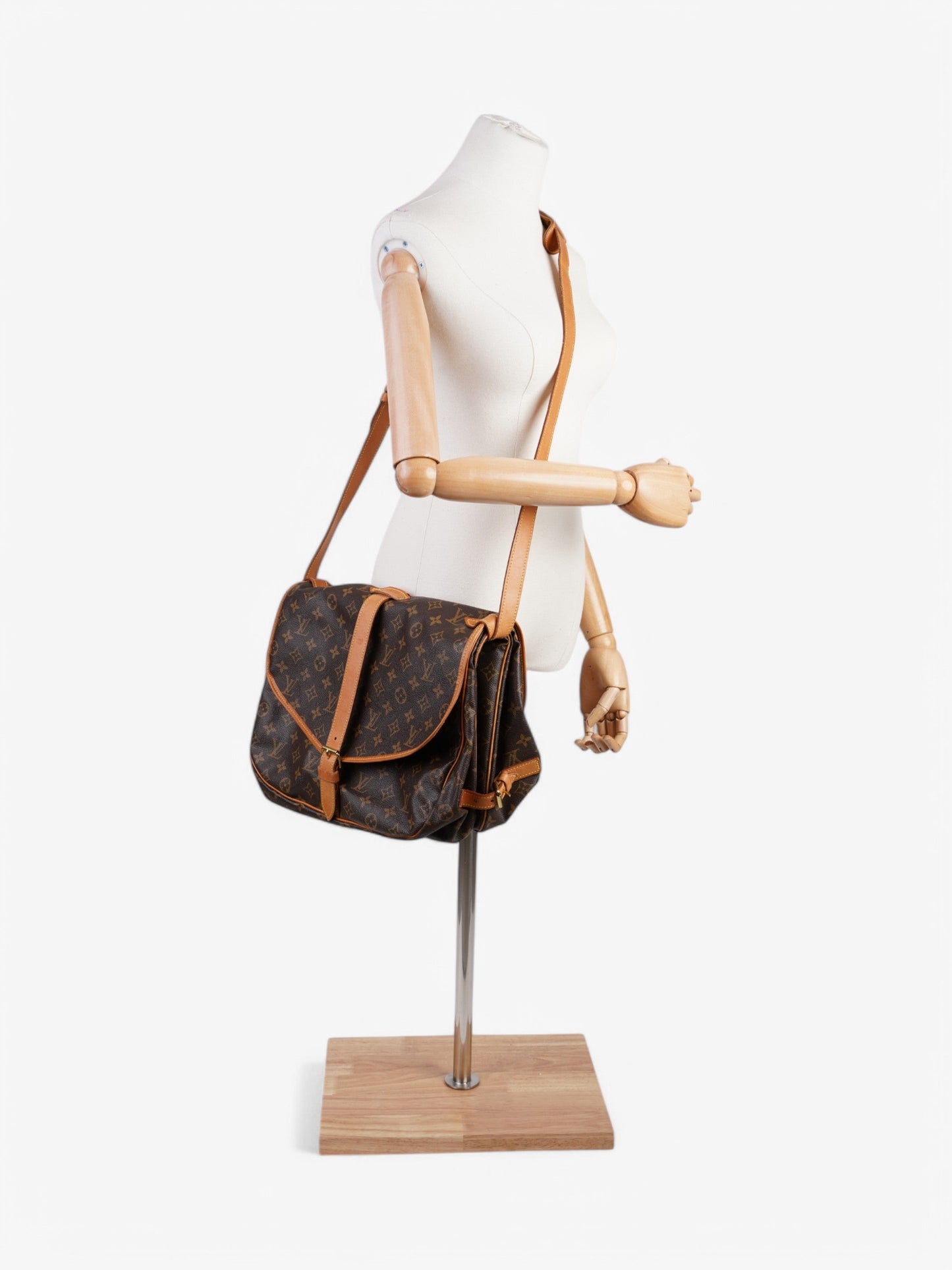Louis Vuitton Saumur Monogram Coated Canvas 35