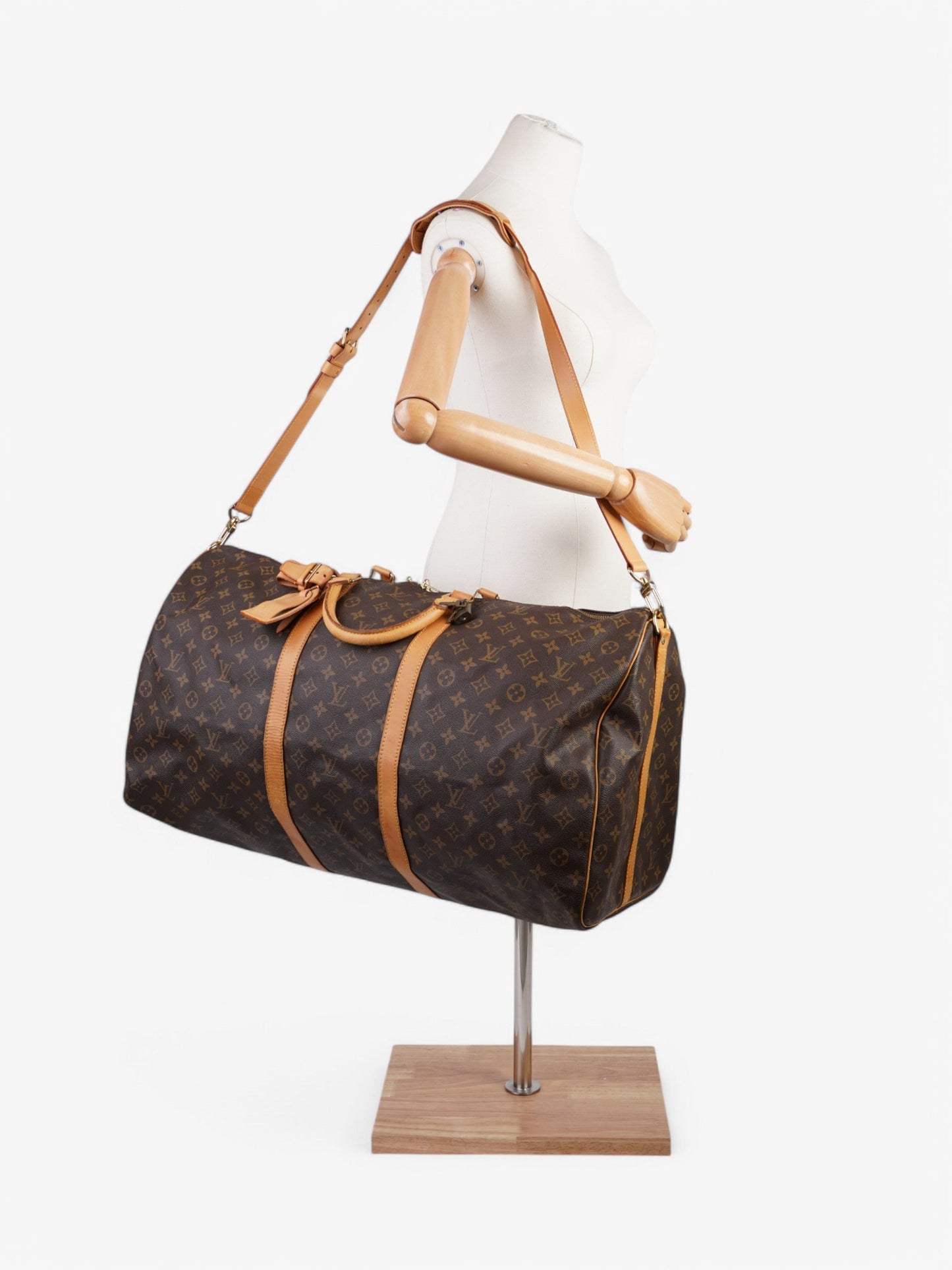 Louis Vuitton Keepall Bandouliere Monogram Coated Canvas 60