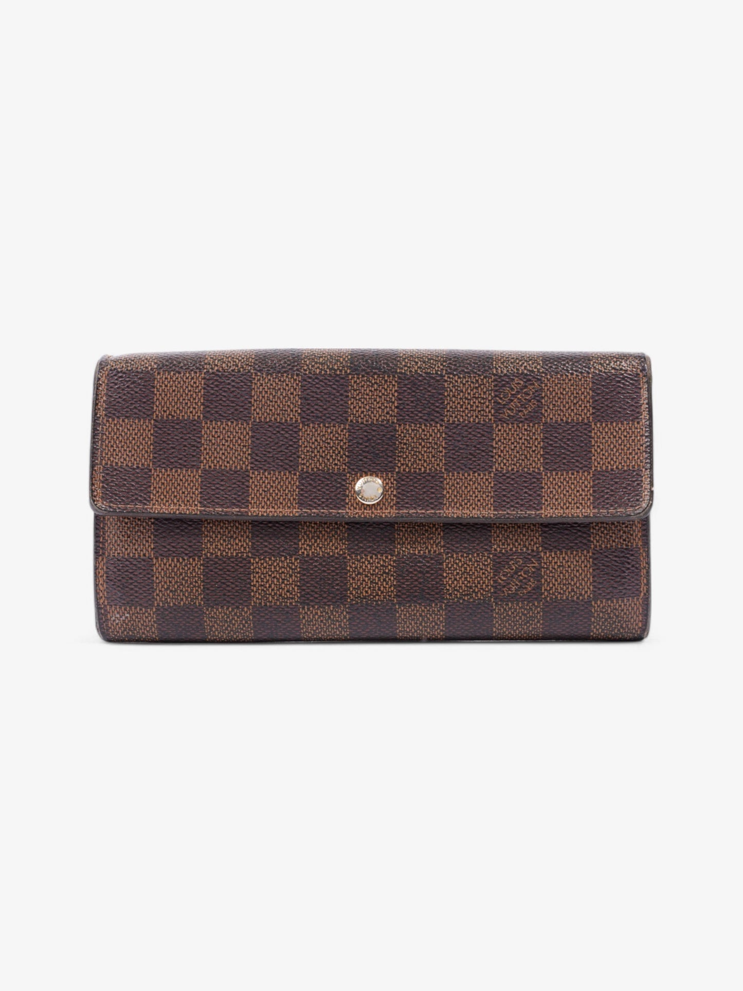 Louis Vuitton Sarah Wallet Damier Ebene Coated Canvas