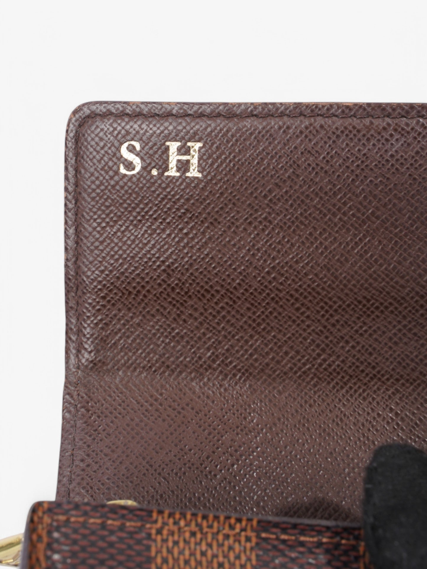 Louis Vuitton Sarah Wallet Damier Ebene Coated Canvas