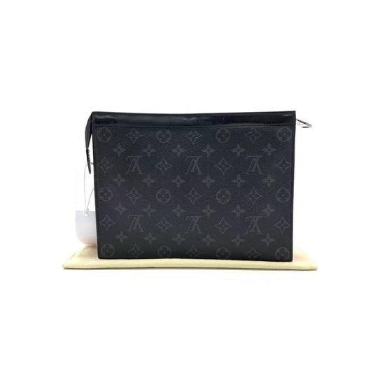 Louis Vuitton Voyage Clutch Black Monogram Men's