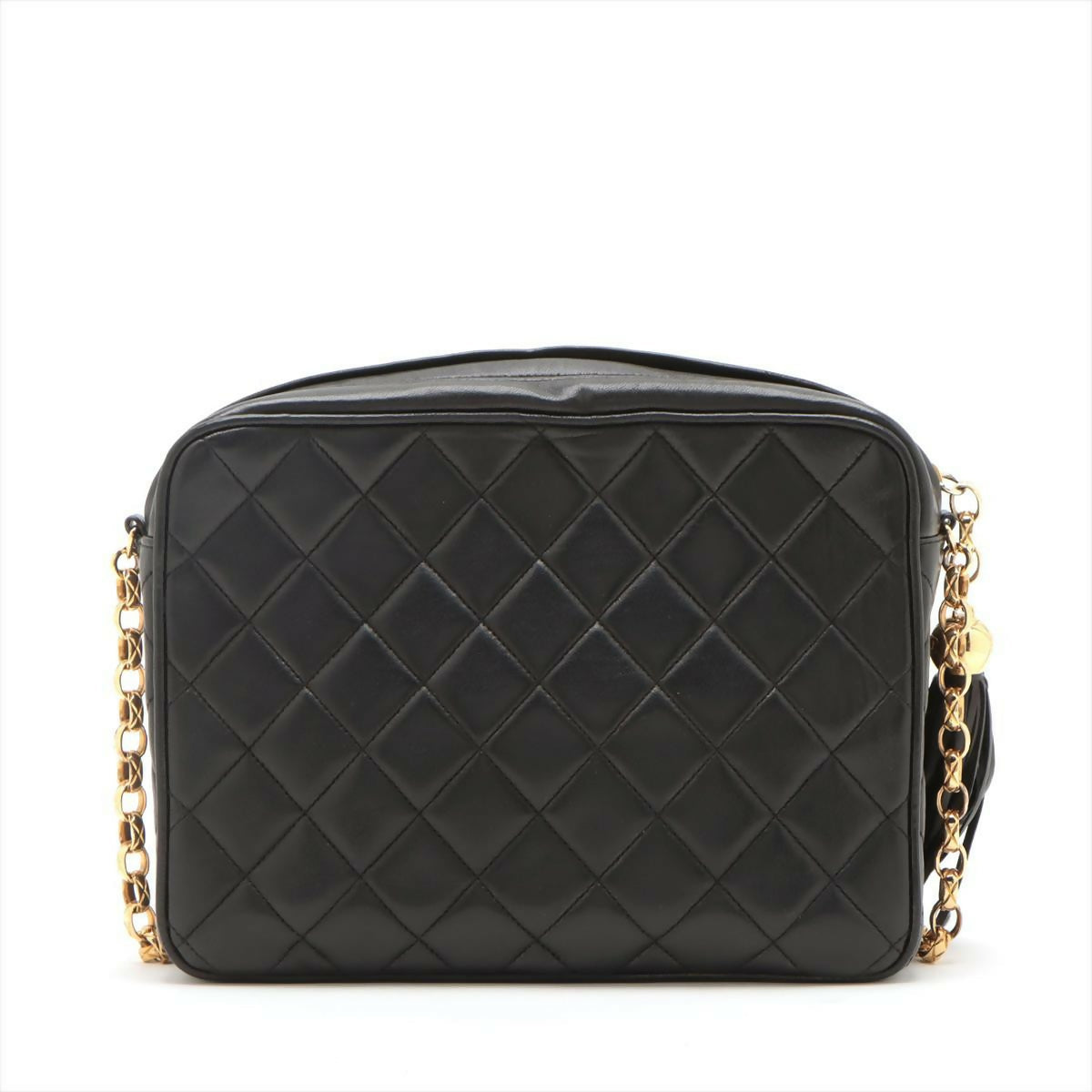 Chanel  Black Mini Lambskin Tassel Bag with Gold Hardware